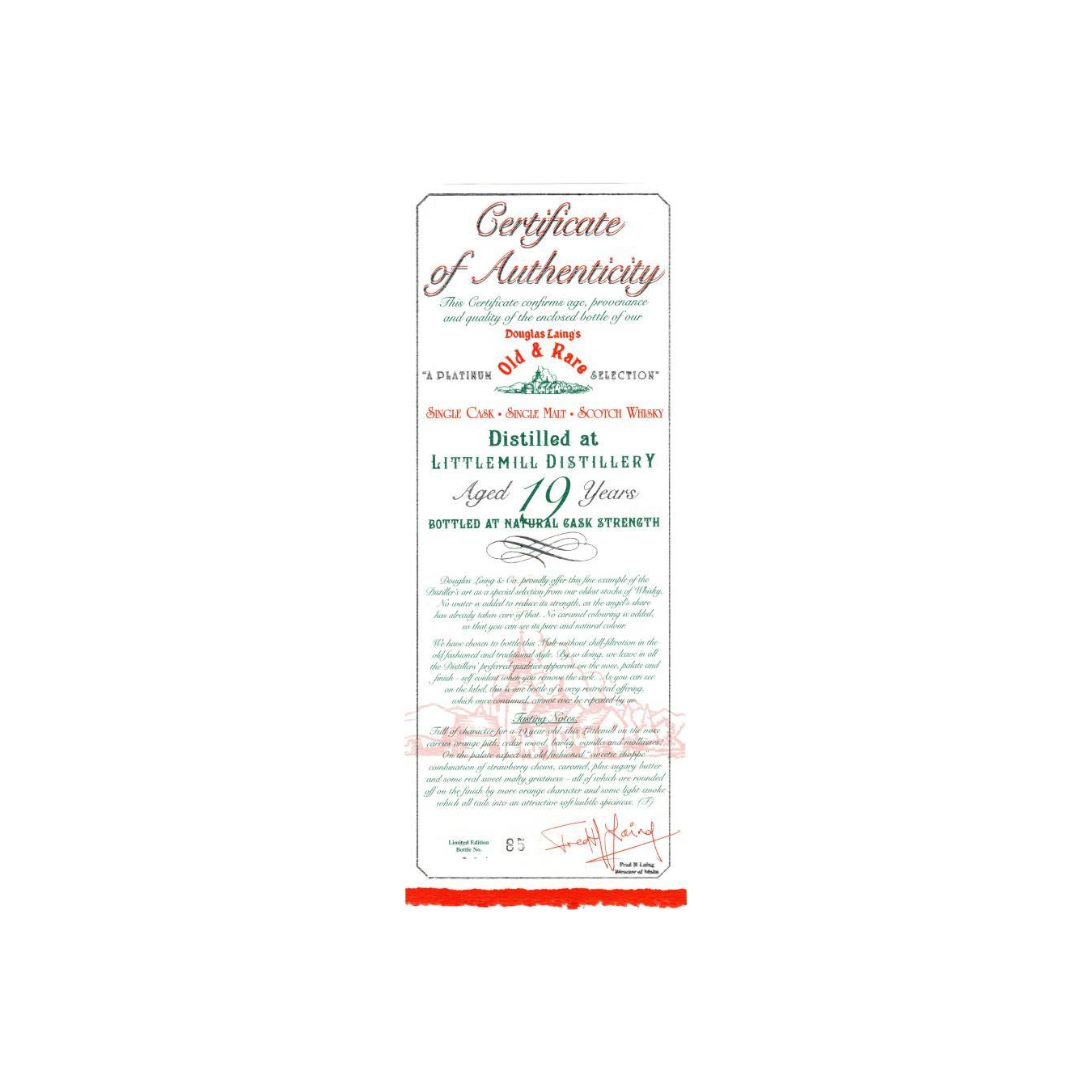 Littlemill 1990 19 Years Single Malt Whisky 3