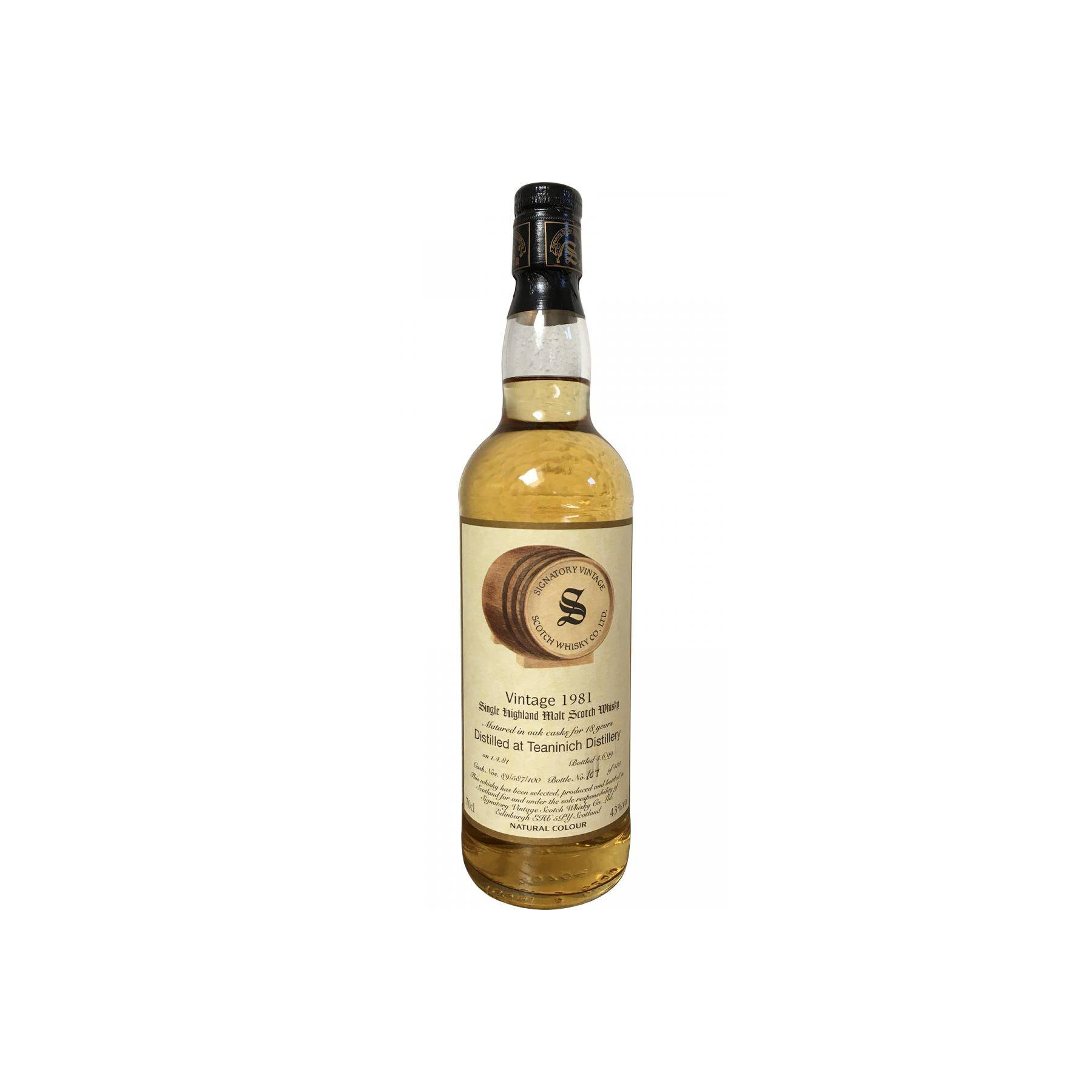 Teaninich Vintage Collection 1981 18 Years Single Malt Whisky