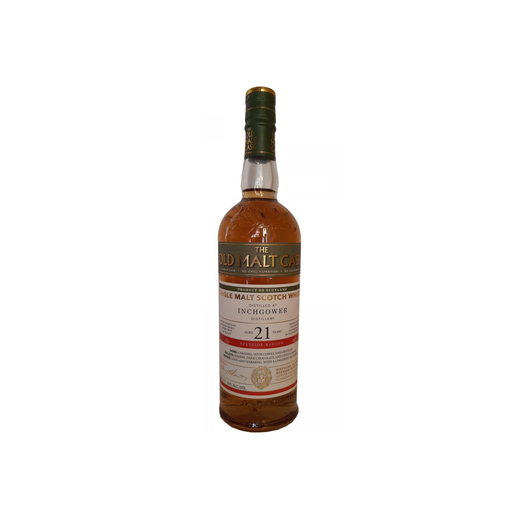 Inchgower Old Malt Cask 1995 21 Years Single Malt Whisky