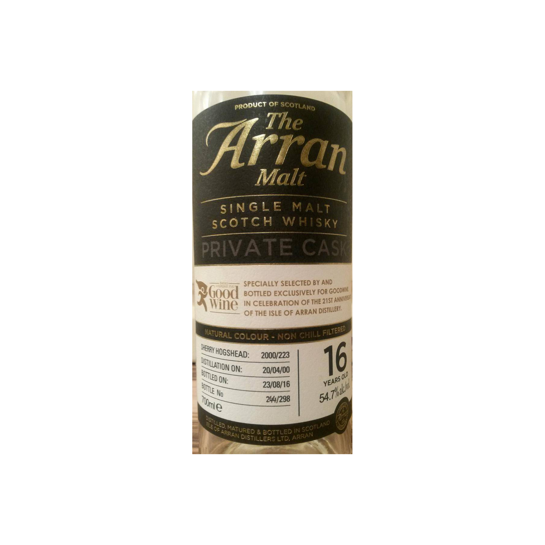 Arran Private Cask 2000 16 Years Single Malt Whisky