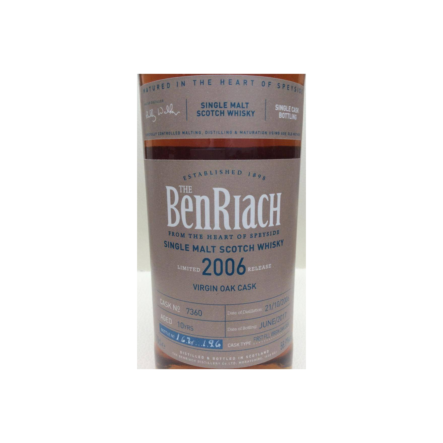 BenRiach 2006 10 Years Single Malt Whisky 2
