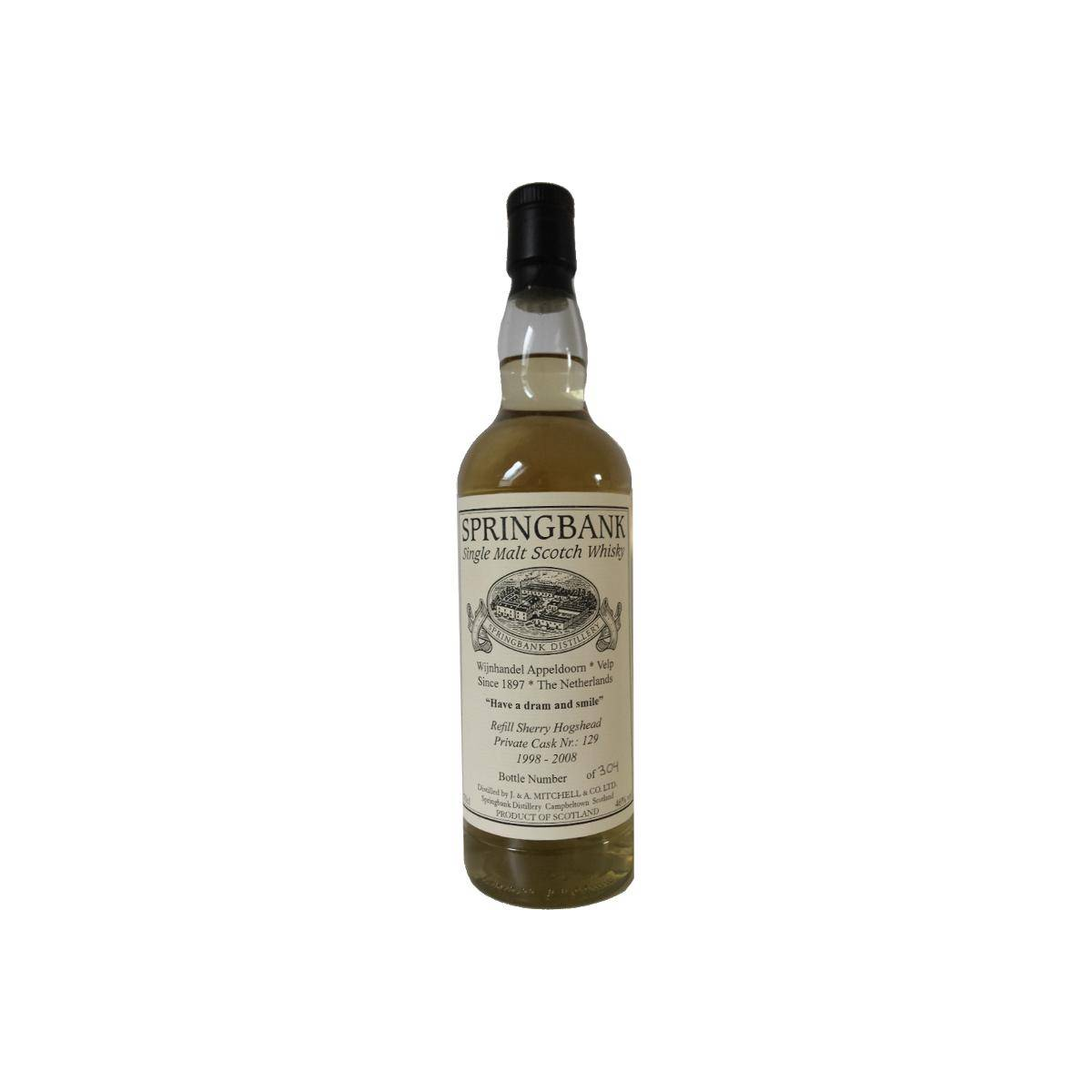 Springbank Private Bottling 1998 10 Years Single Malt Whisky