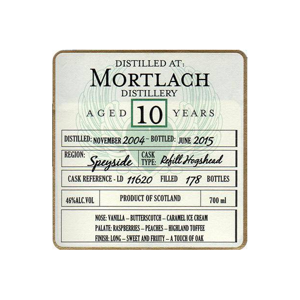Mortlach 2004 10 Years Single Malt Whisky 2