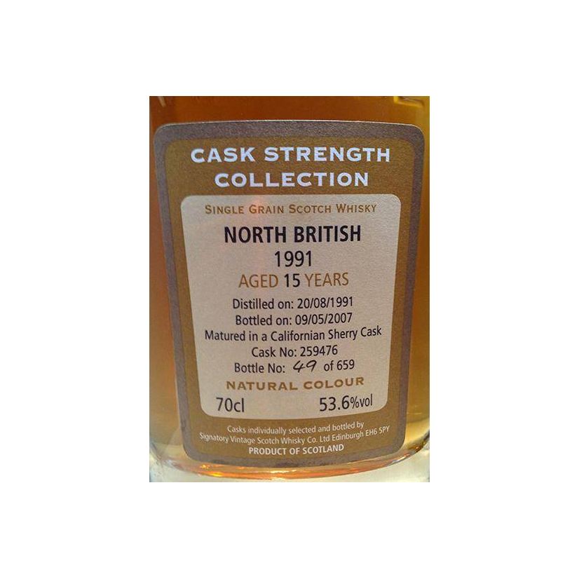 North British Cask Strength Collection 1991 15 Years Single Grain Whisky 2
