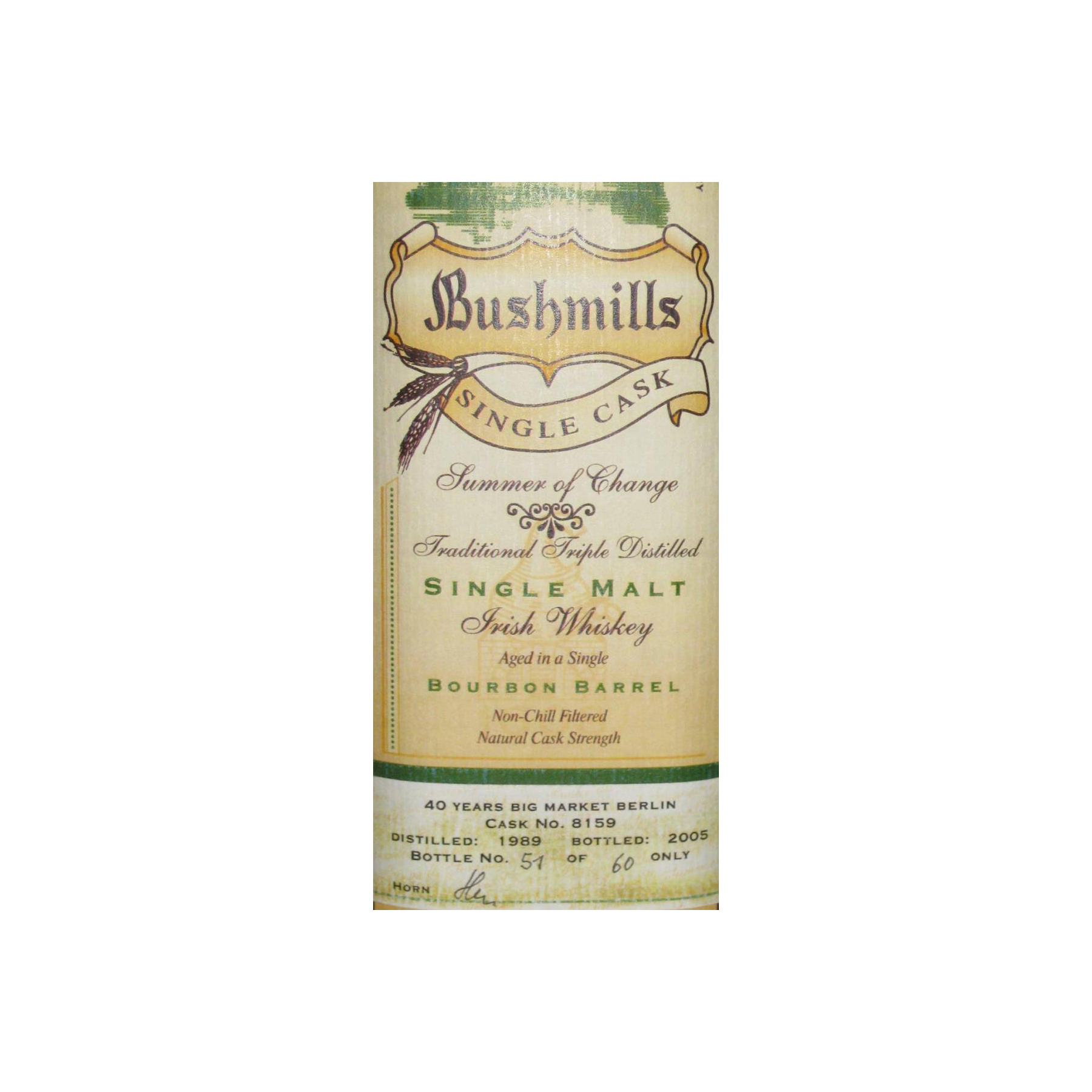 Bushmills Single Cask 1989 16 Years Single Malt Whisky 2