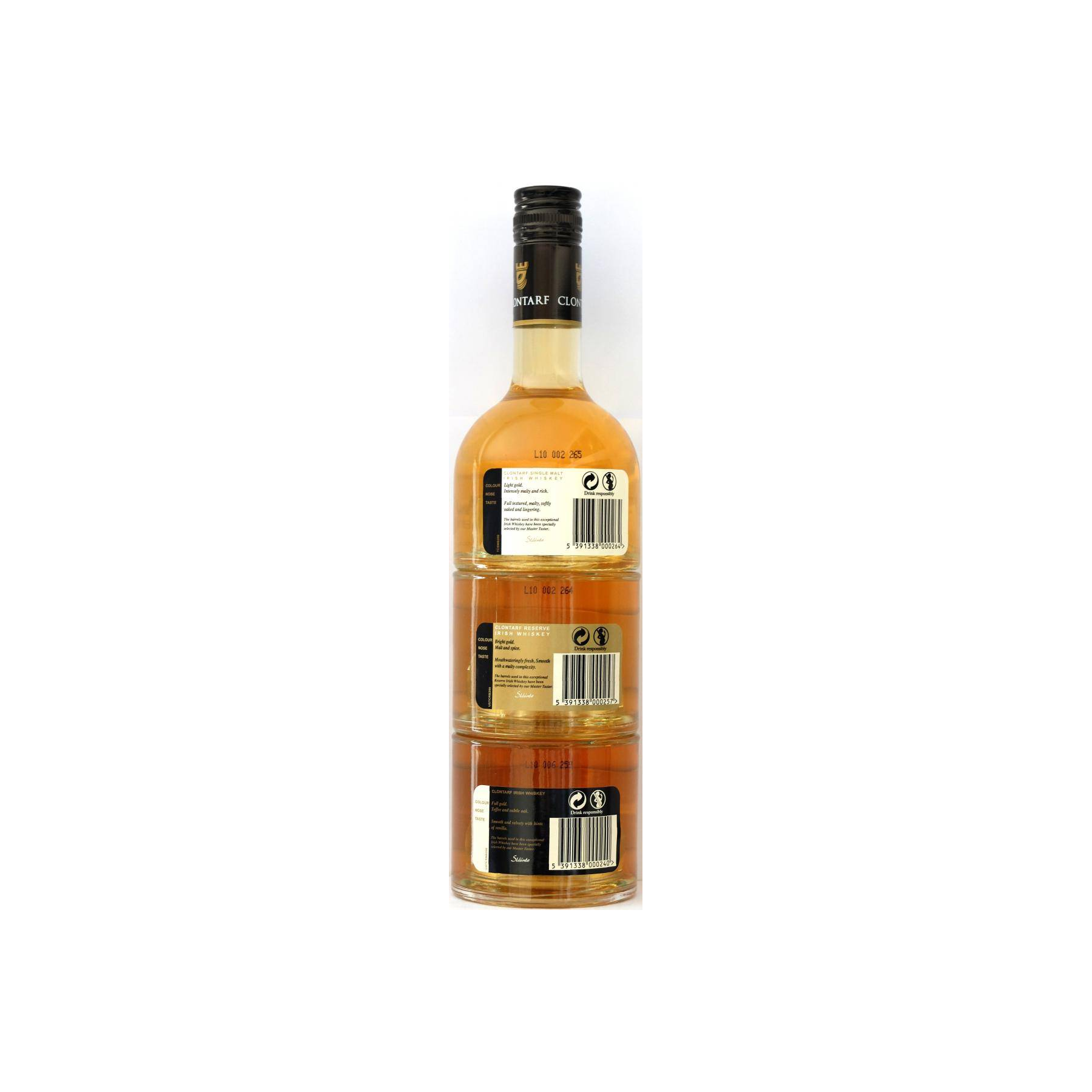 Clontarf Trinity - Single Malt, Reserve & Classic á 20cl 3
