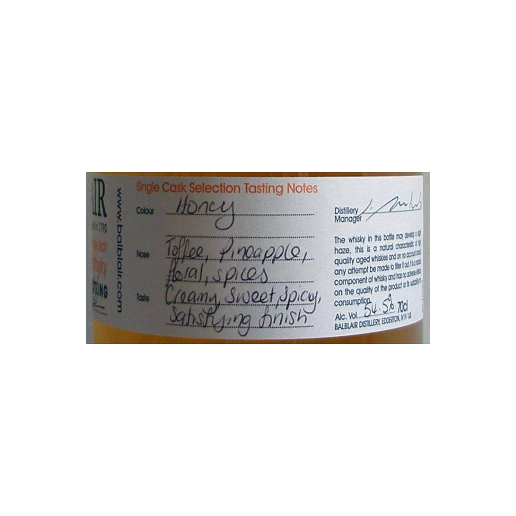 Balblair 2002 Single Malt Whisky 3