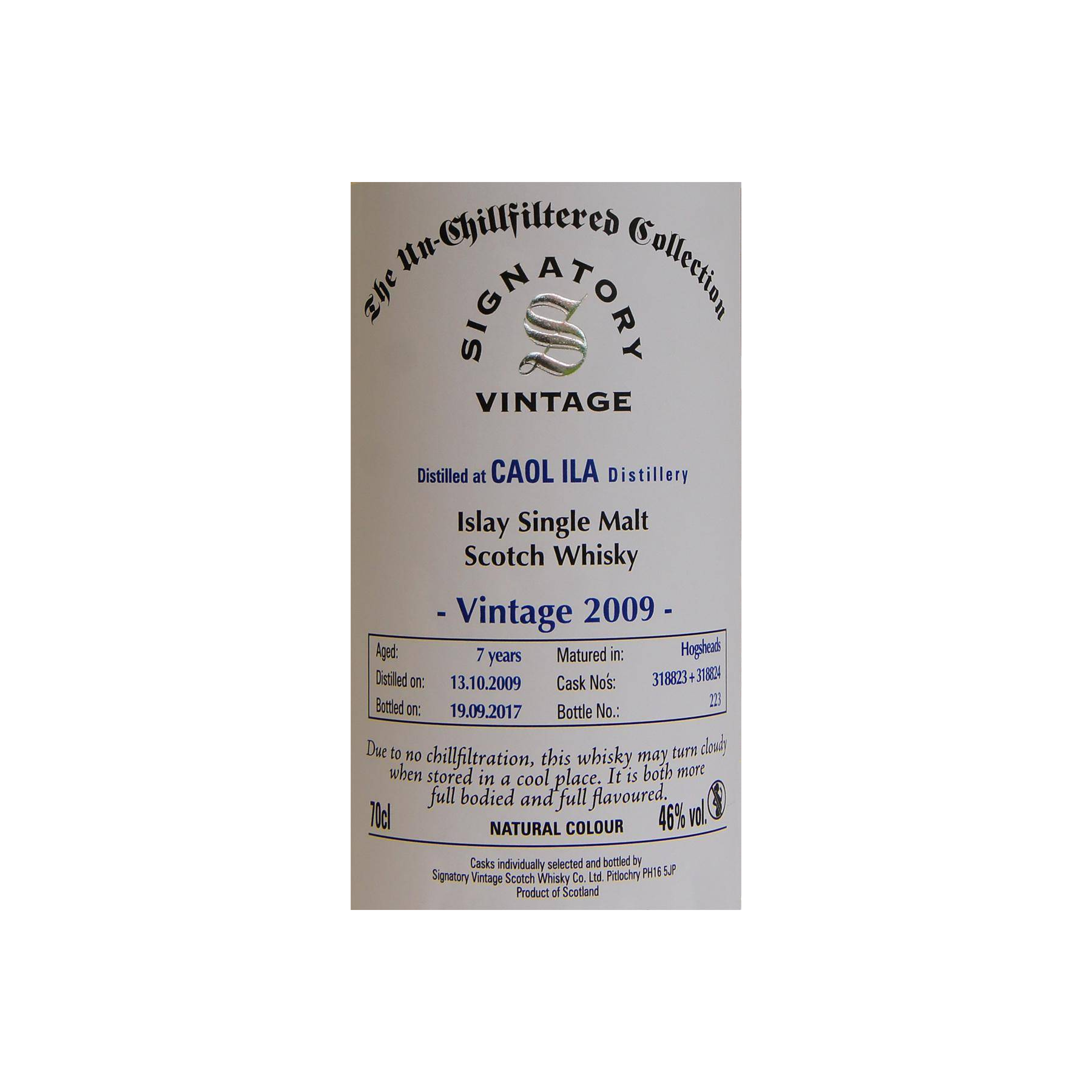 Caol Ila The Un-Chillfiltered Collection 2009 7 Years Single Malt Whisky 3