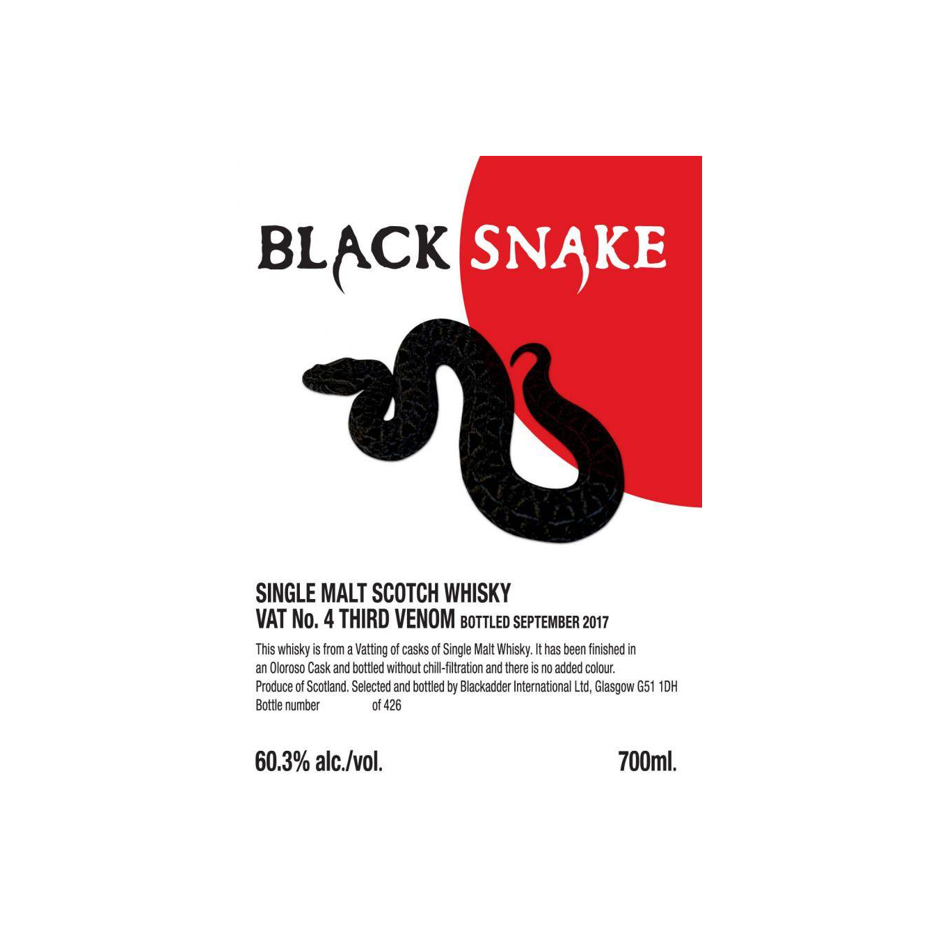 Blackadder Single Malt Whisky