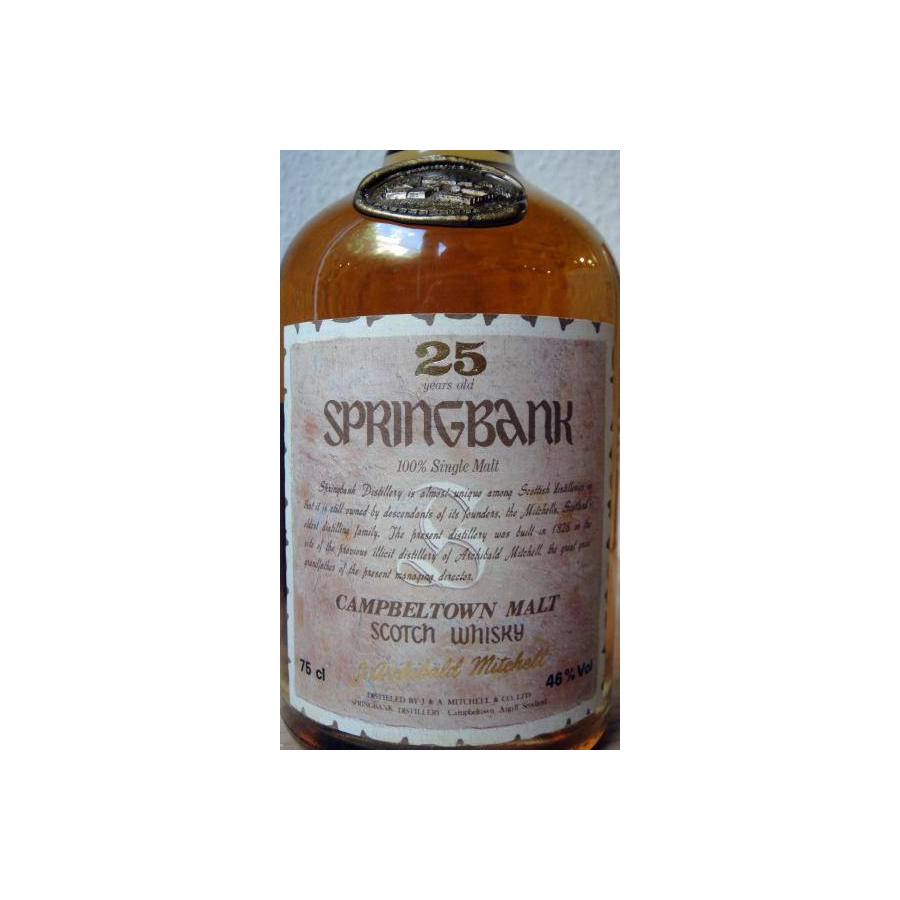 Springbank 25 Years Single Malt Whisky 2