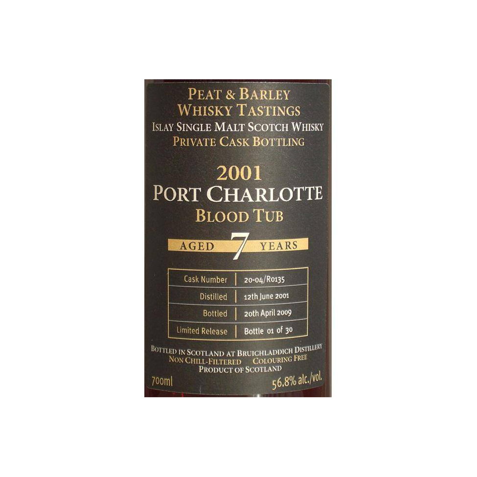 Port Charlotte 2001 7 Years Single Malt Whisky