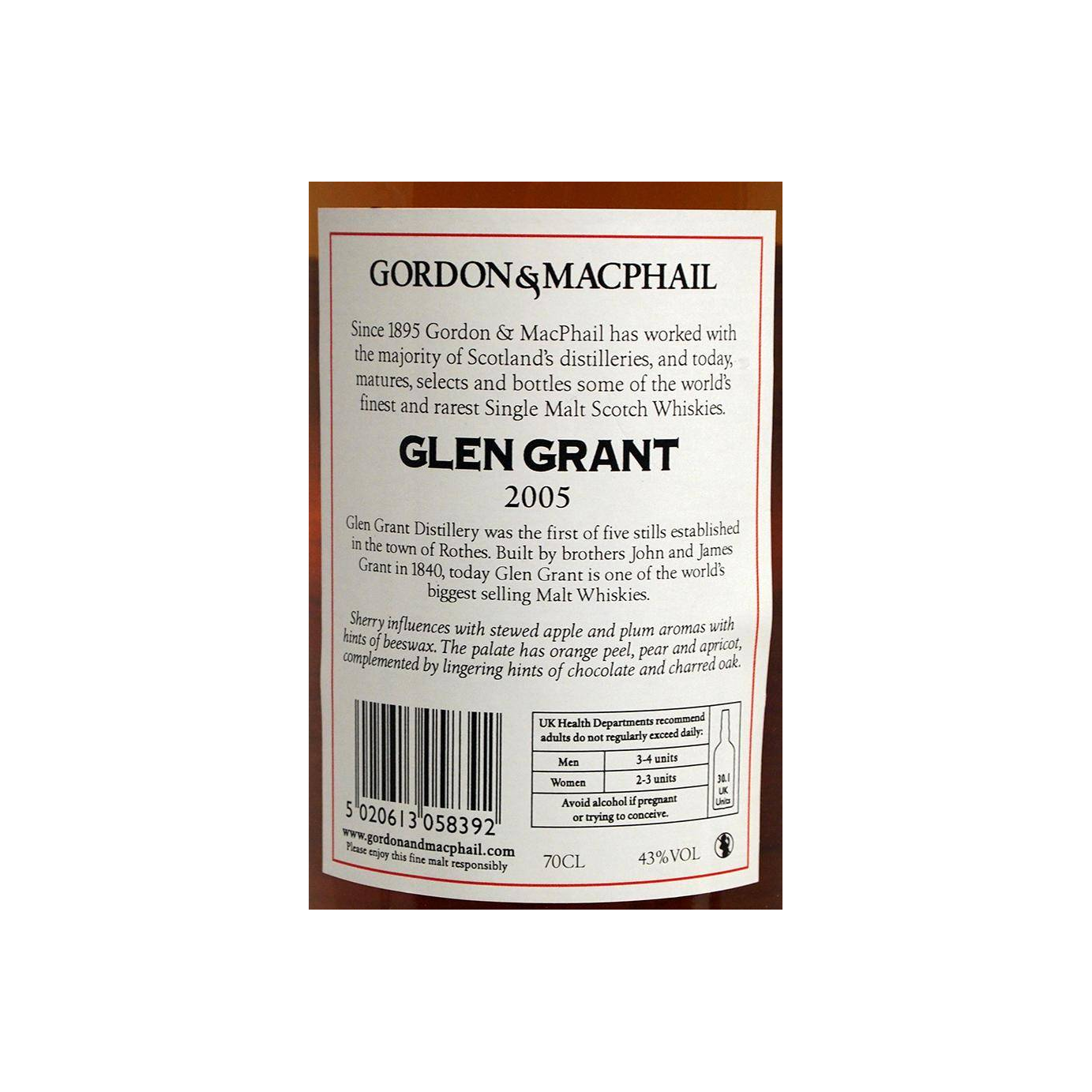 Glen Grant Licensed Bottling 2005 11 Years Single Malt Whisky 3