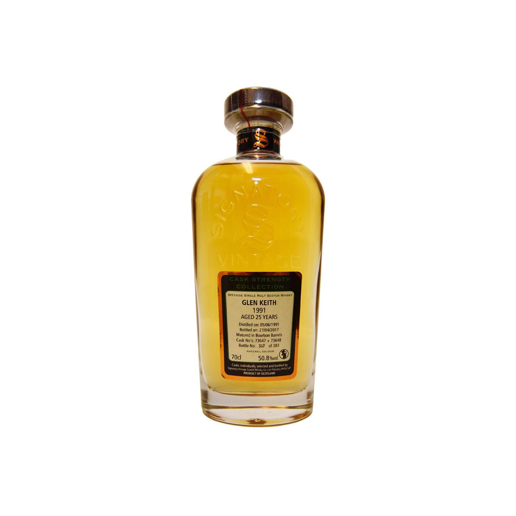 Glen Keith Cask Strength Collection 1991 25 Years Single Malt Whisky