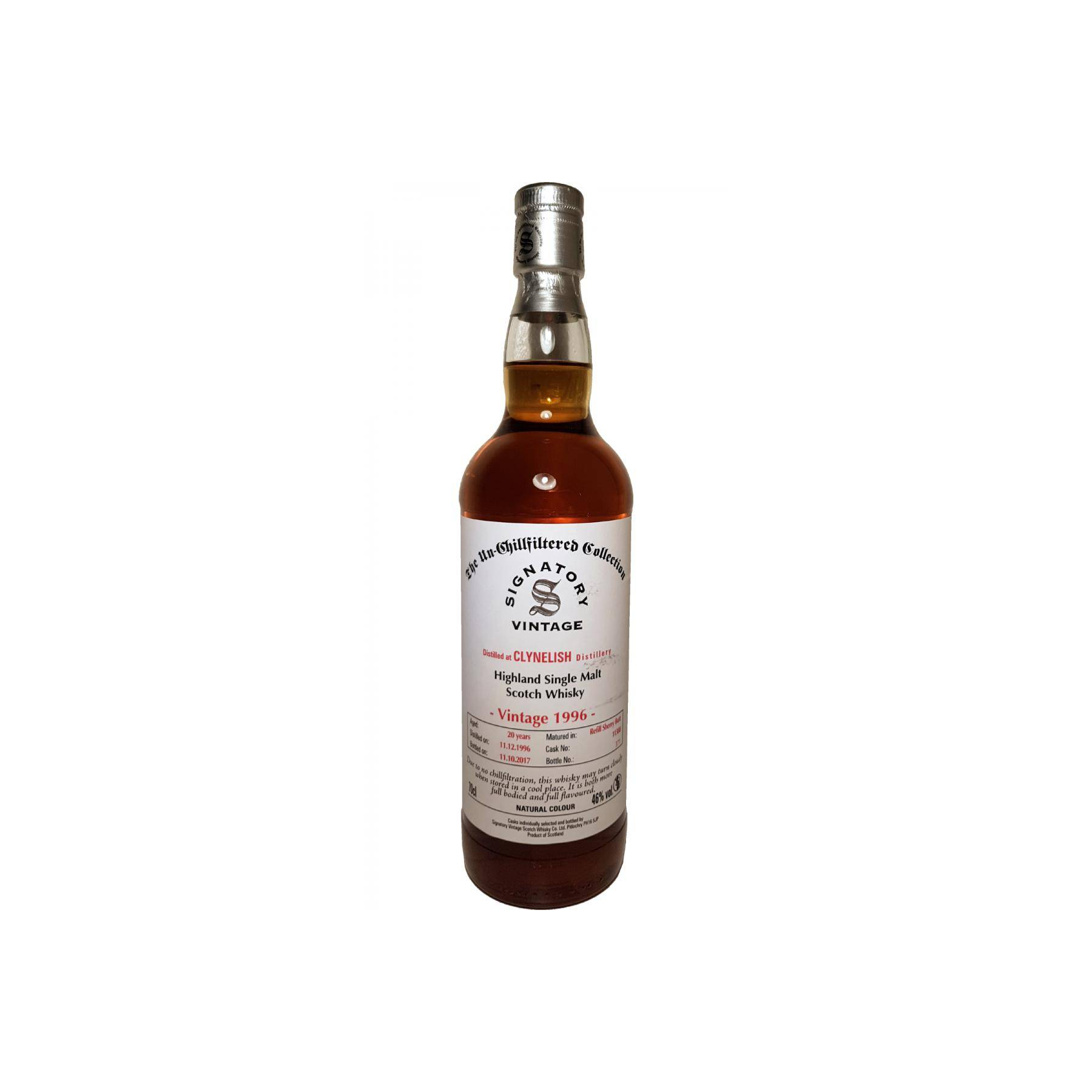 Clynelish The Un-Chillfiltered Collection 1996 20 Years Single Malt Whisky