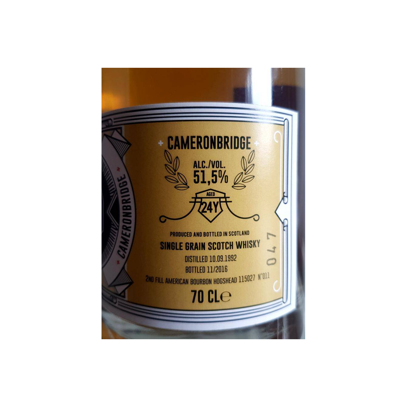 Cameronbridge 1992 24 Years Single Grain Whisky 2