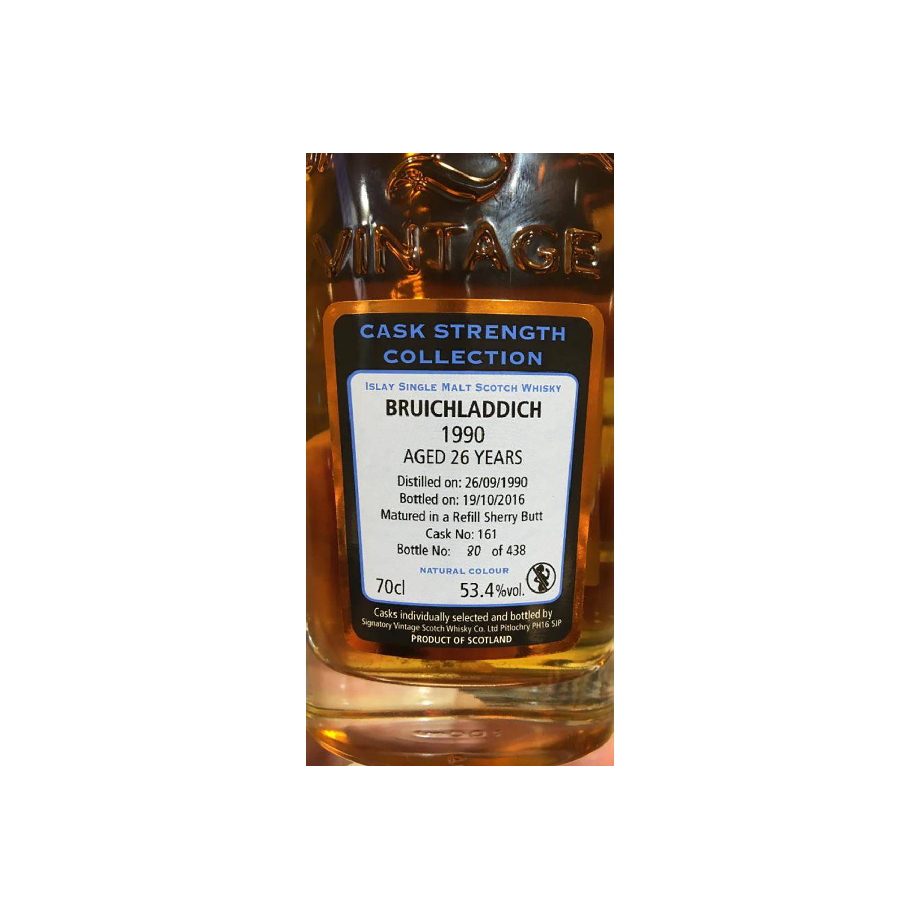 Bruichladdich Cask Strength Collection 1990 26 Years Single Malt Whisky 3