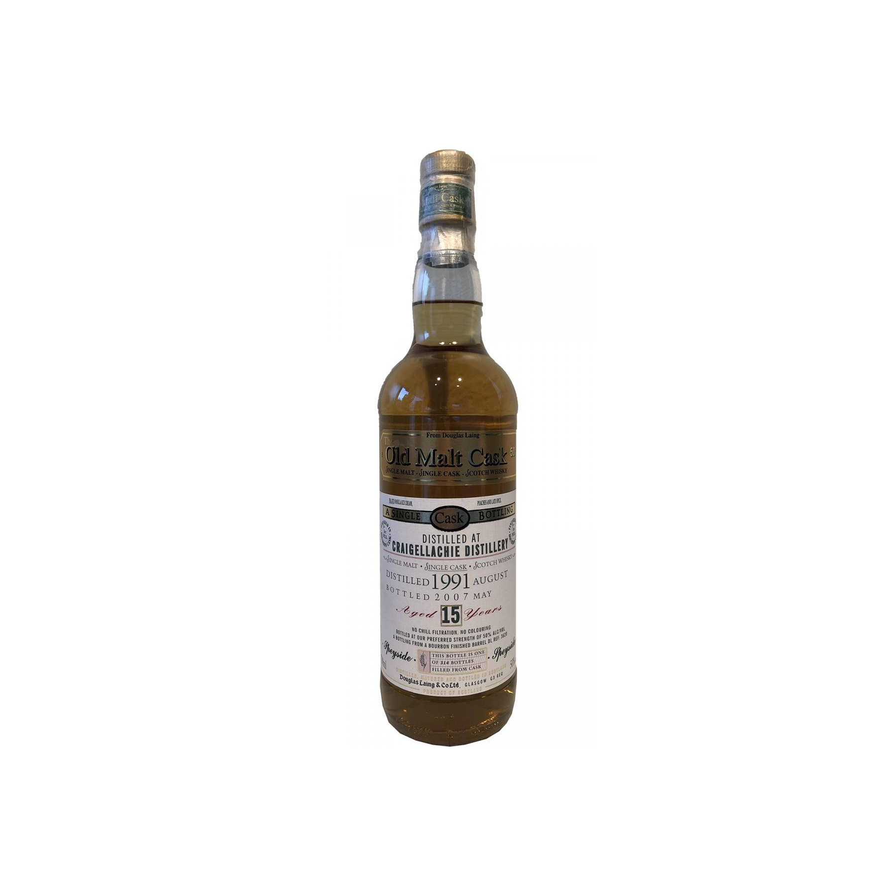 Craigellachie Old Malt Cask 1991 15 Years Single Malt Whisky