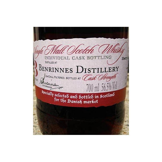 Benrinnes Individual Cask Bottling 1996 13 Years Single Malt Whisky 2