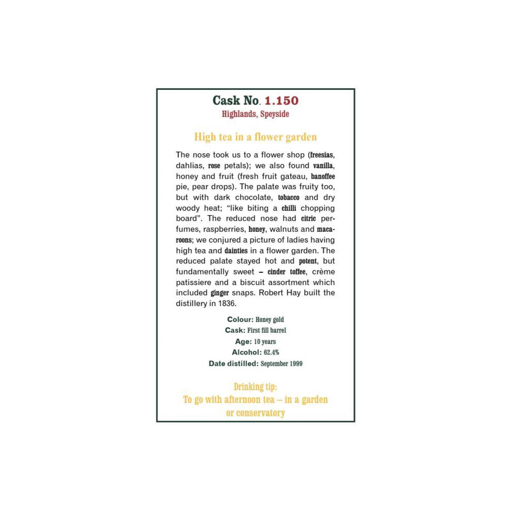The Scotch Malt Whisky Society 1990 10 Years Single Malt Whisky