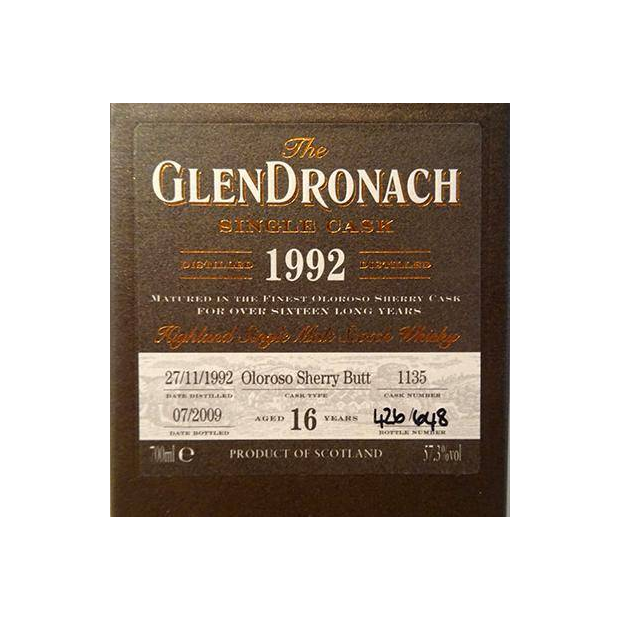 GlenDronach Single Cask 1992 16 Years Single Malt Whisky 3