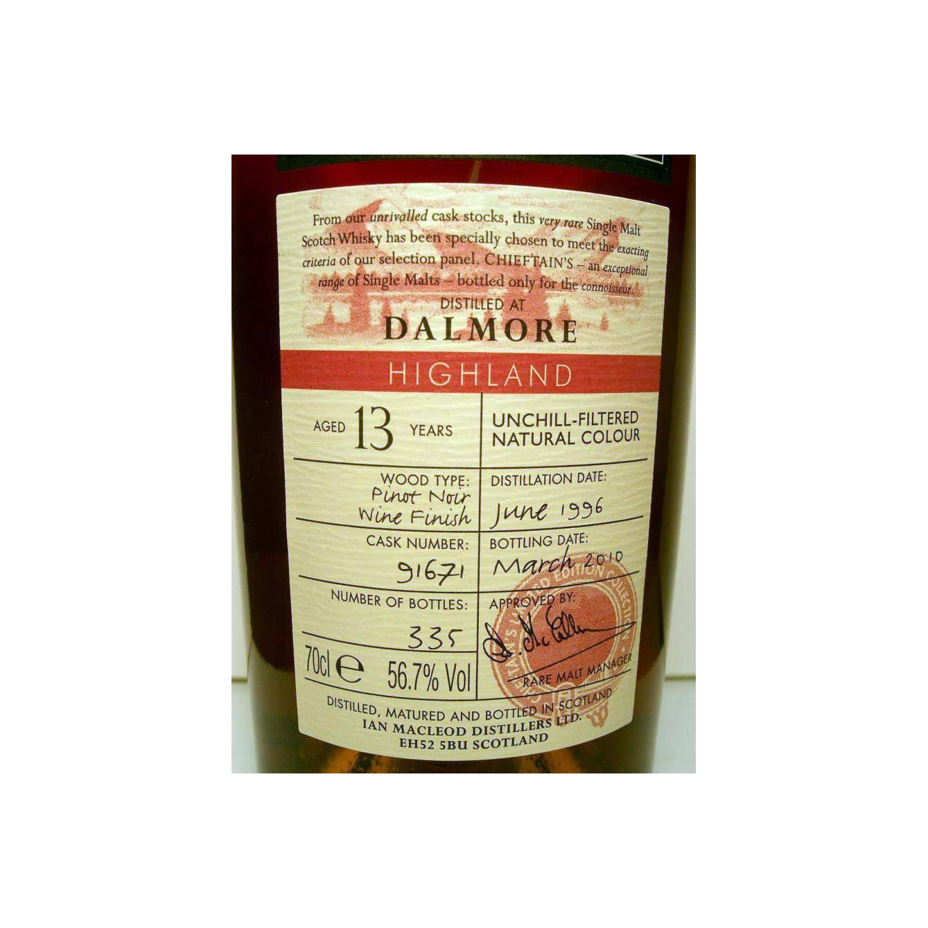The Dalmore 1996 13 Years Single Malt Whisky 3