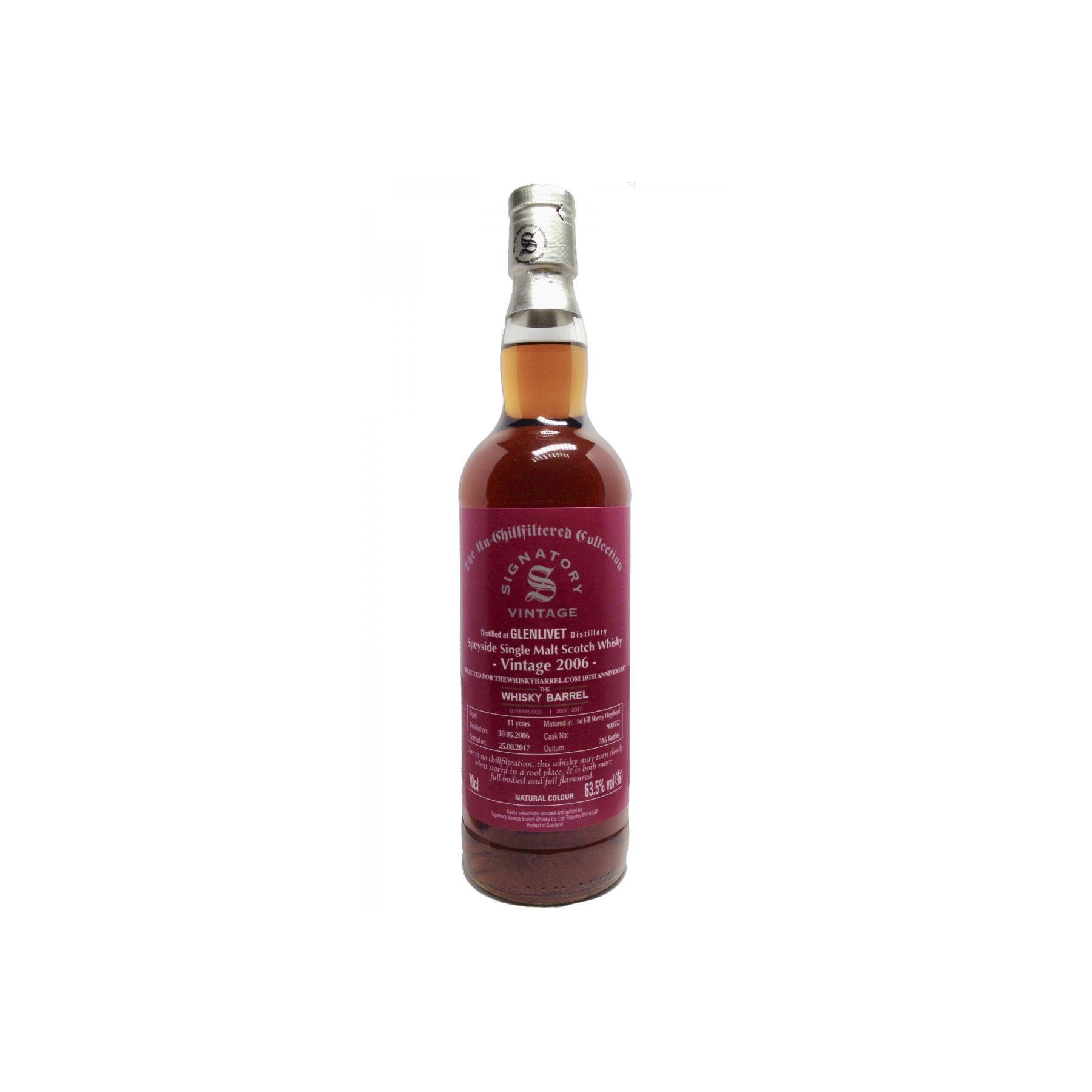 The Glenlivet The Un-Chillfiltered Collection 2006 11 Years Single Malt Whisky