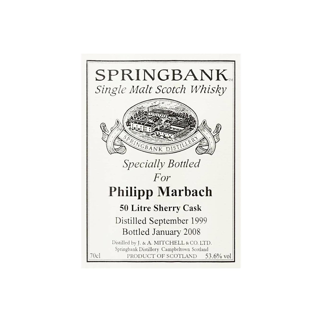 Springbank 1999 8 Years Single Malt Whisky 2
