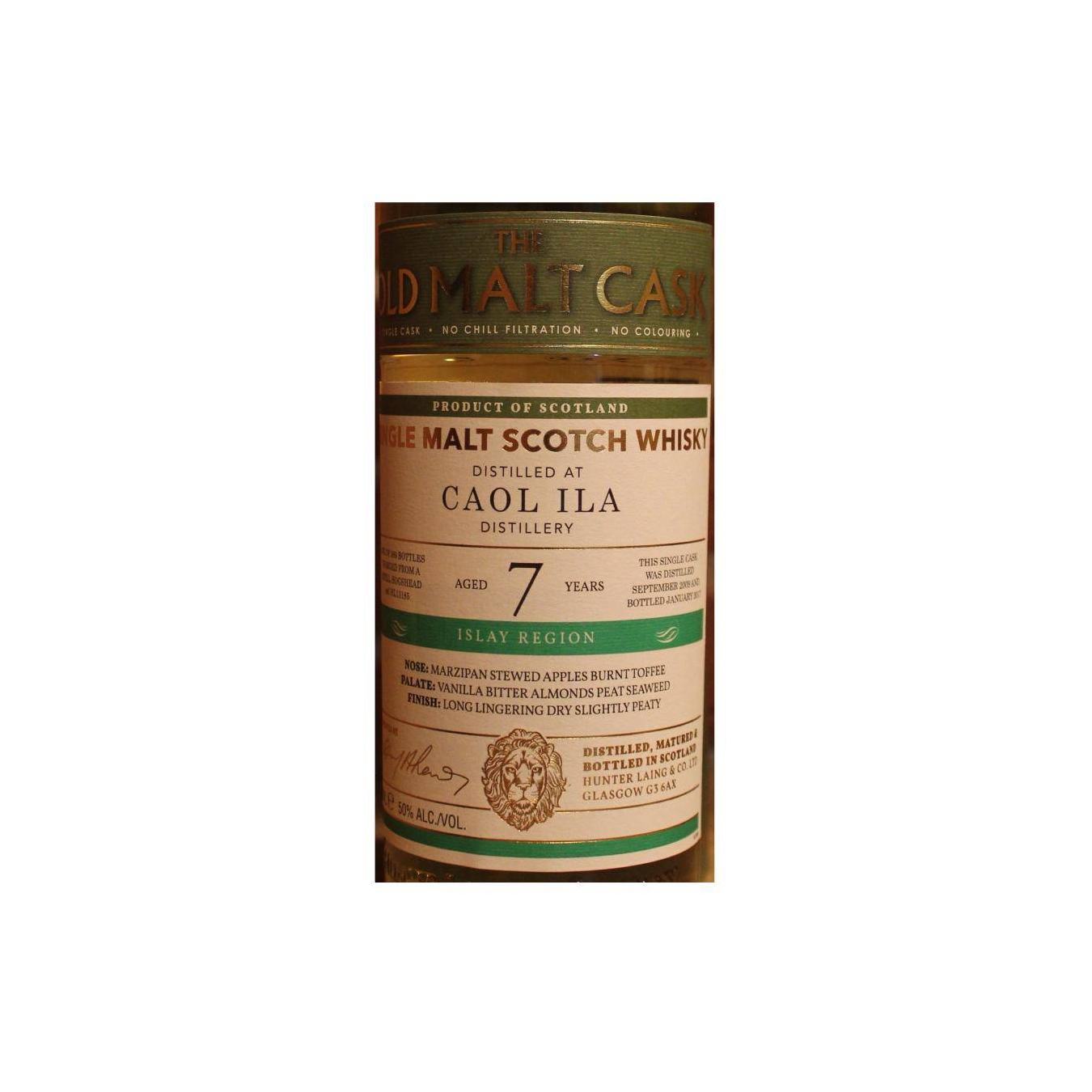 Caol Ila Old Malt Cask 2009 7 Years Single Malt Whisky 3