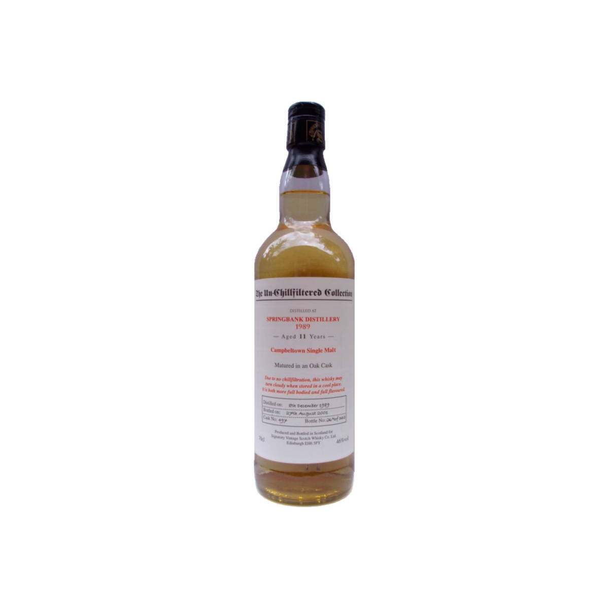 Springbank The Un-Chillfiltered Collection 1989 11 Years Single Malt Whisky