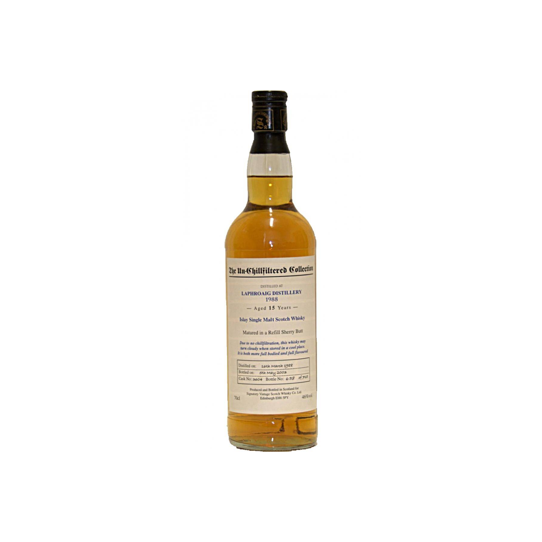 Laphroaig The Un-Chillfiltered Collection 1988 15 Years Single Malt Whisky