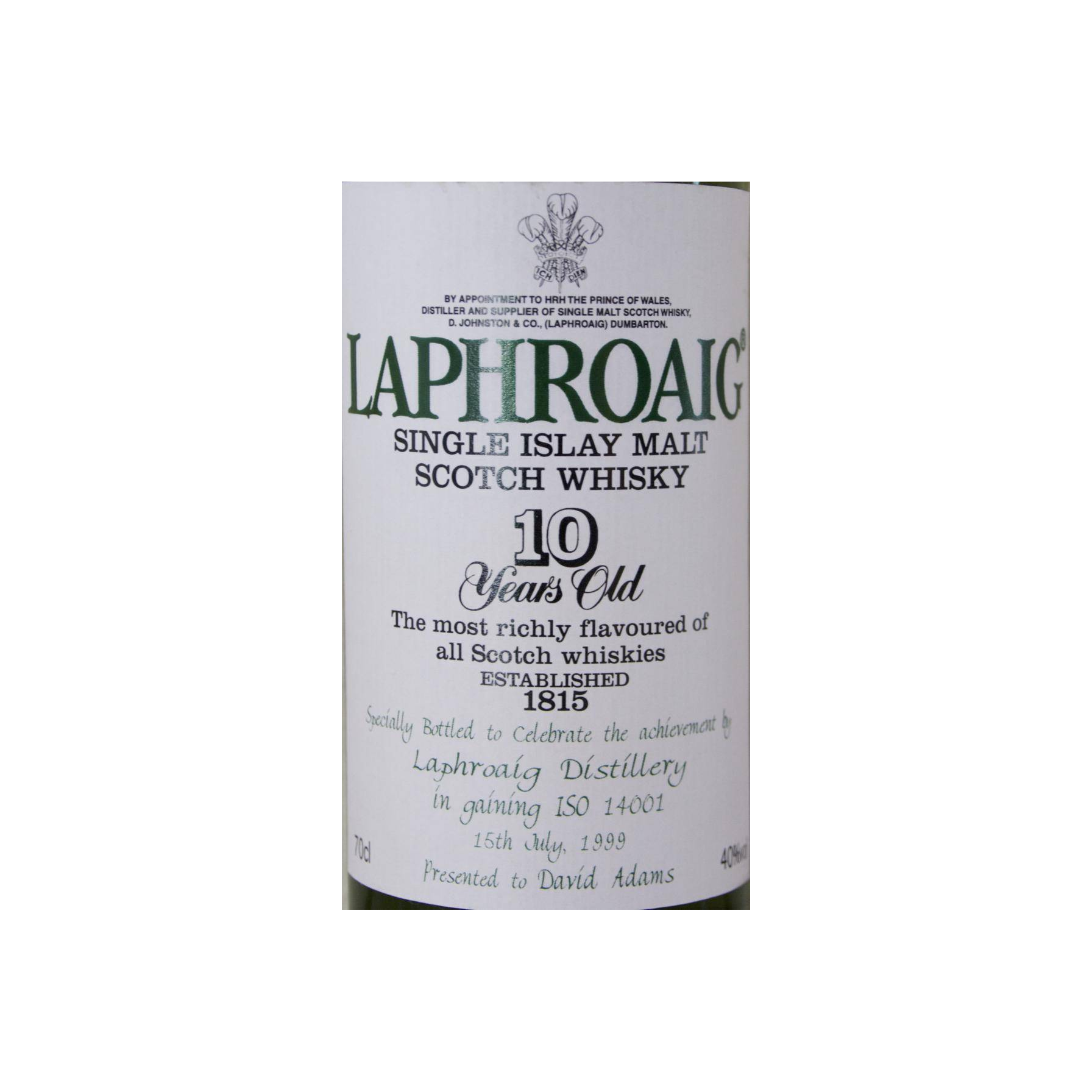 Laphroaig 10 Years Single Malt Whisky 2