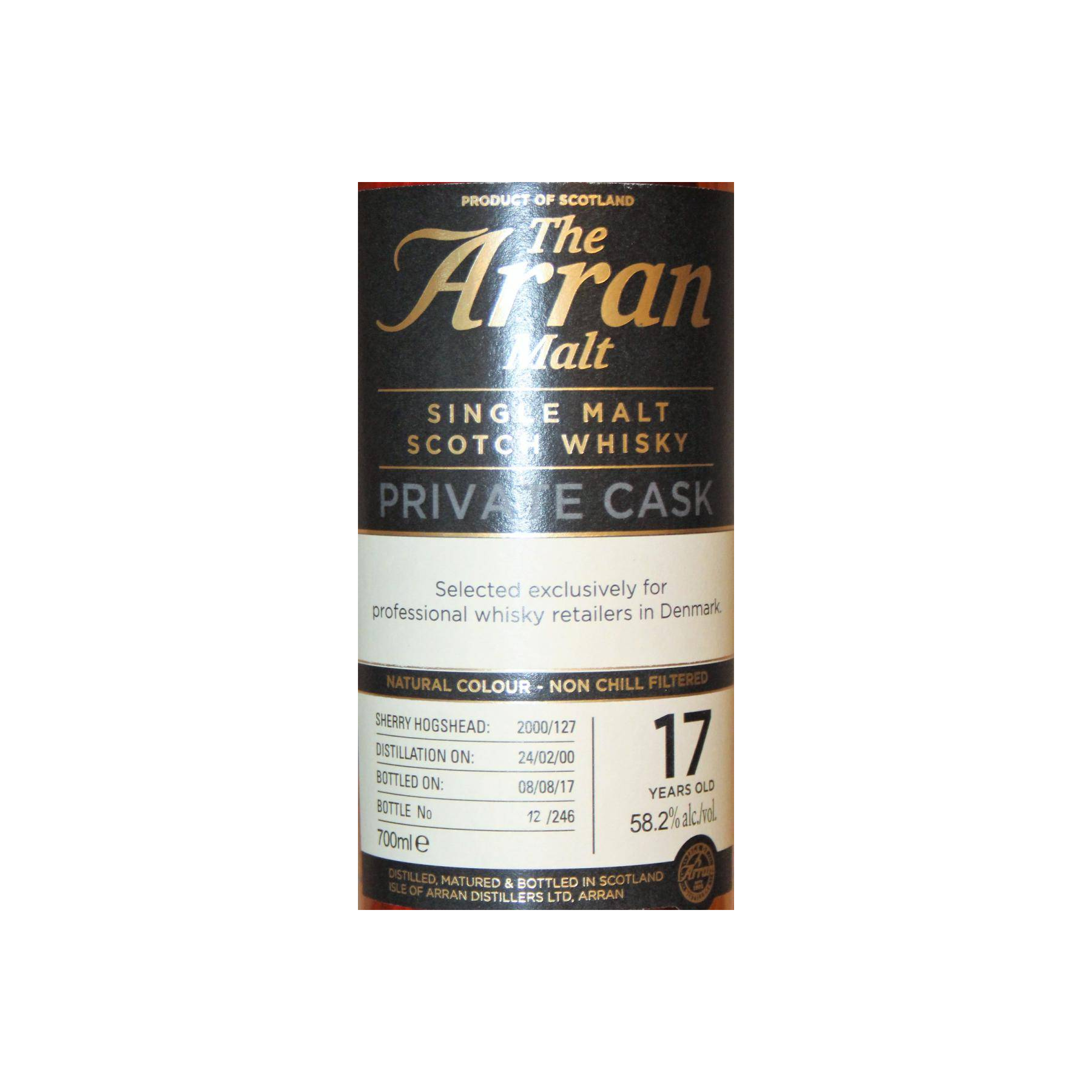 Arran Private Cask 2000 17 Years Single Malt Whisky 2