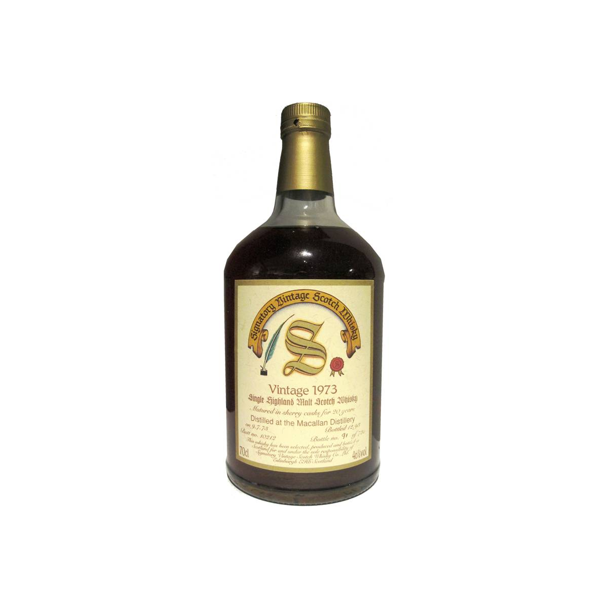 The Macallan Vintage Collection - Dumpy 1973 20 Years Single Malt Whisky