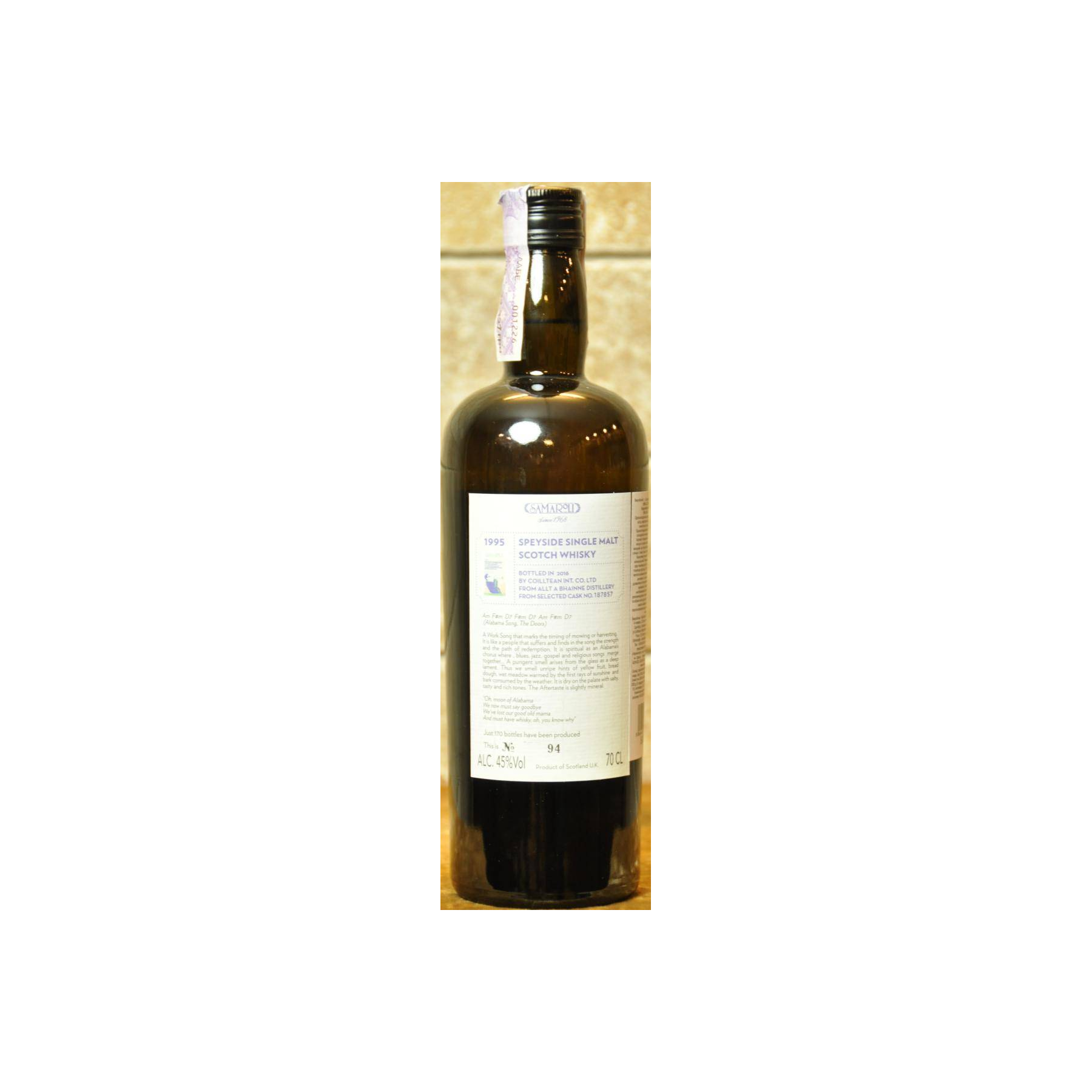 Allt-A-Bhainne 1995 21 Years Single Malt Whisky 2
