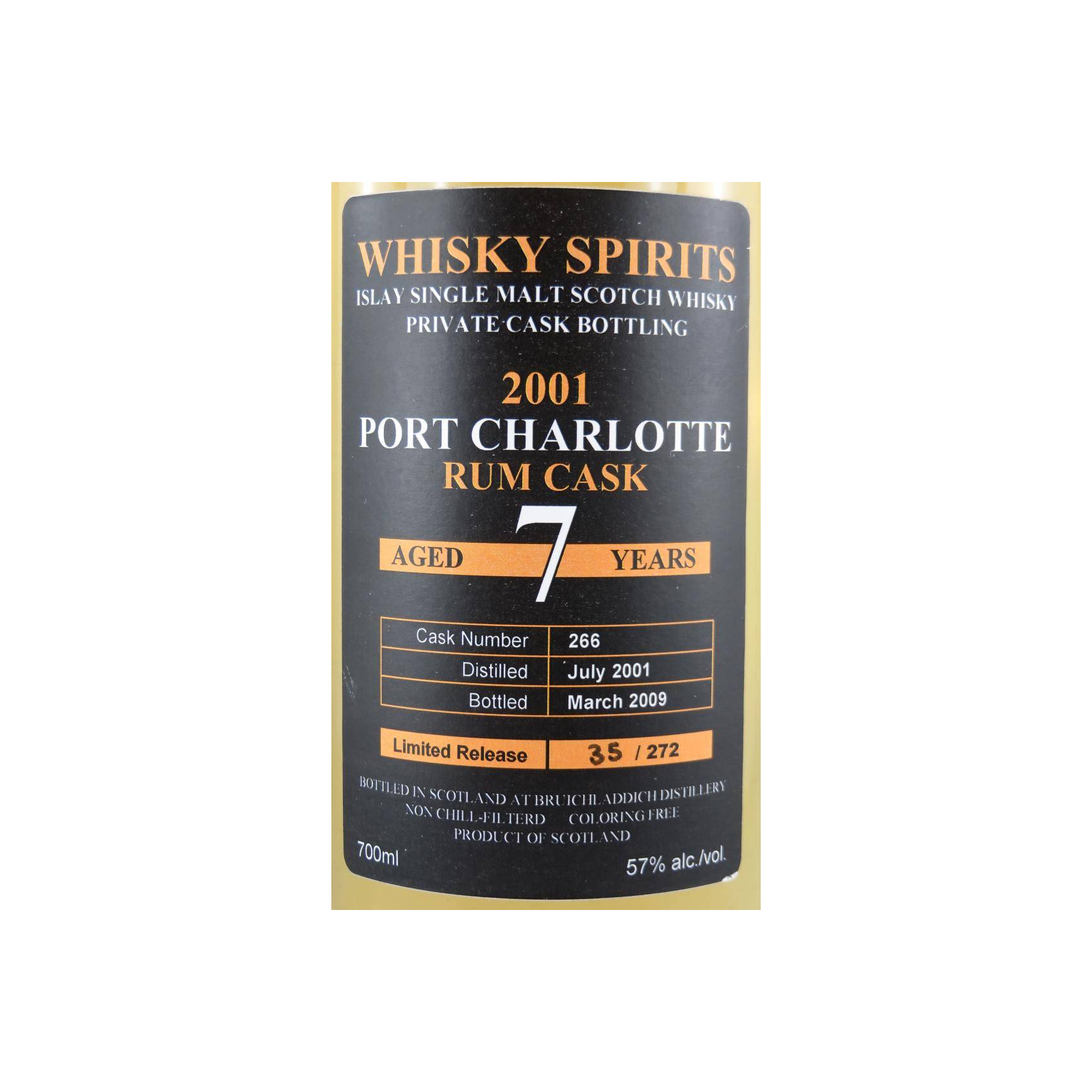 Port Charlotte 2001 7 Years Single Malt Whisky 2
