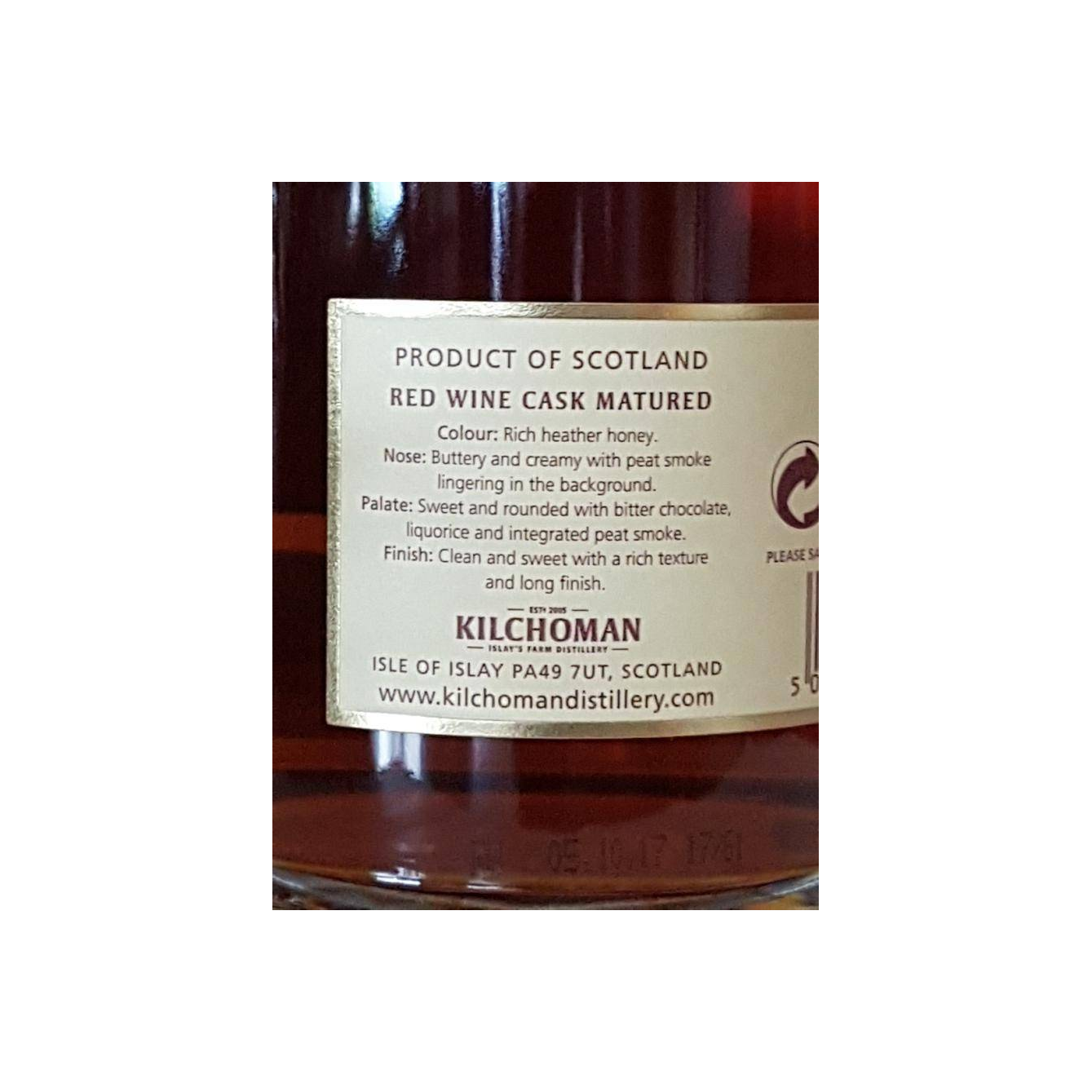 Kilchoman 2012 5 Years Single Malt Whisky 3