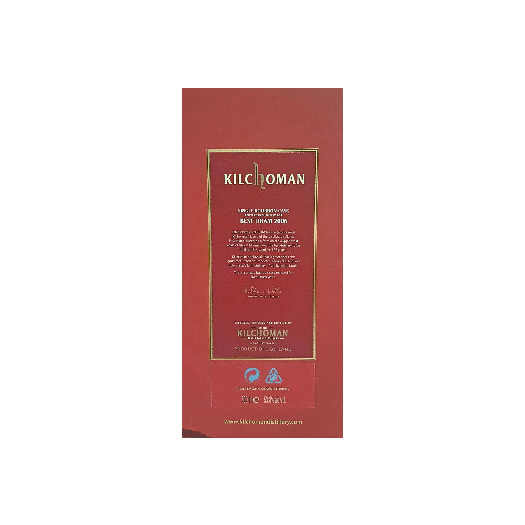 Kilchoman 2006 11 Years Single Malt Whisky 3