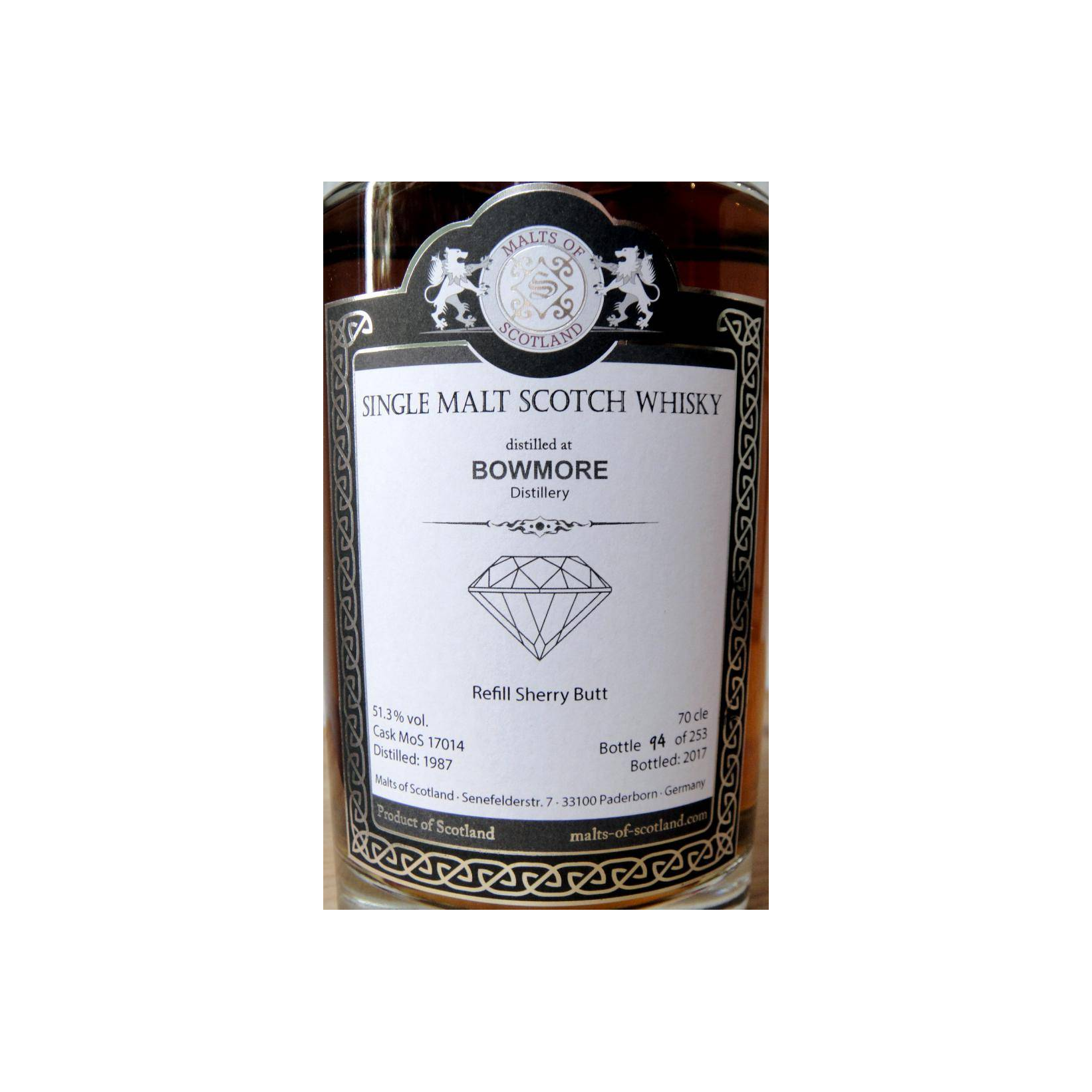 Bowmore 1987 30 Years Single Malt Whisky 2