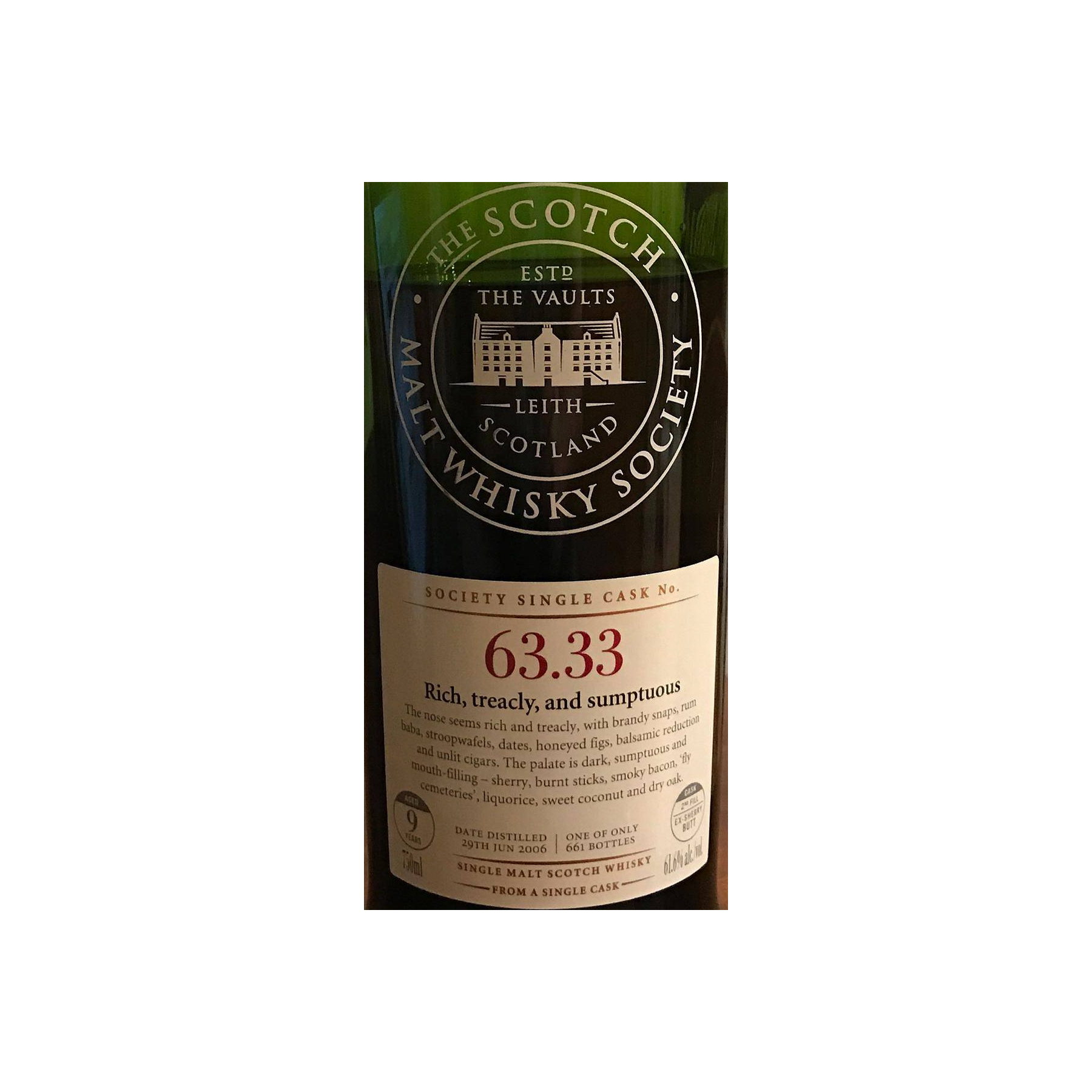 The Scotch Malt Whisky Society 2006 9 Years Single Malt Whisky