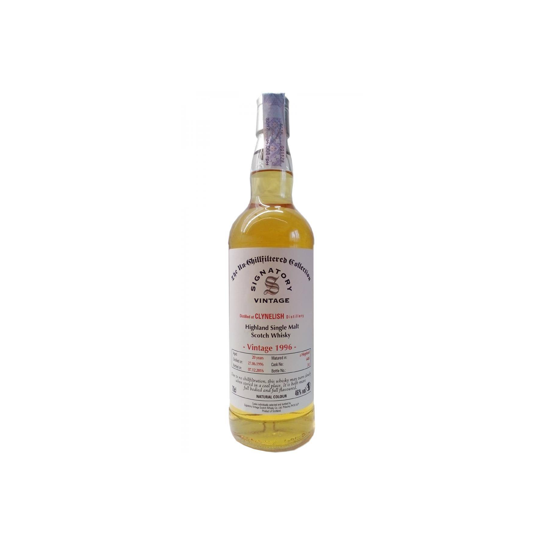 Clynelish The Un-Chillfiltered Collection 1996 20 Years Single Malt Whisky