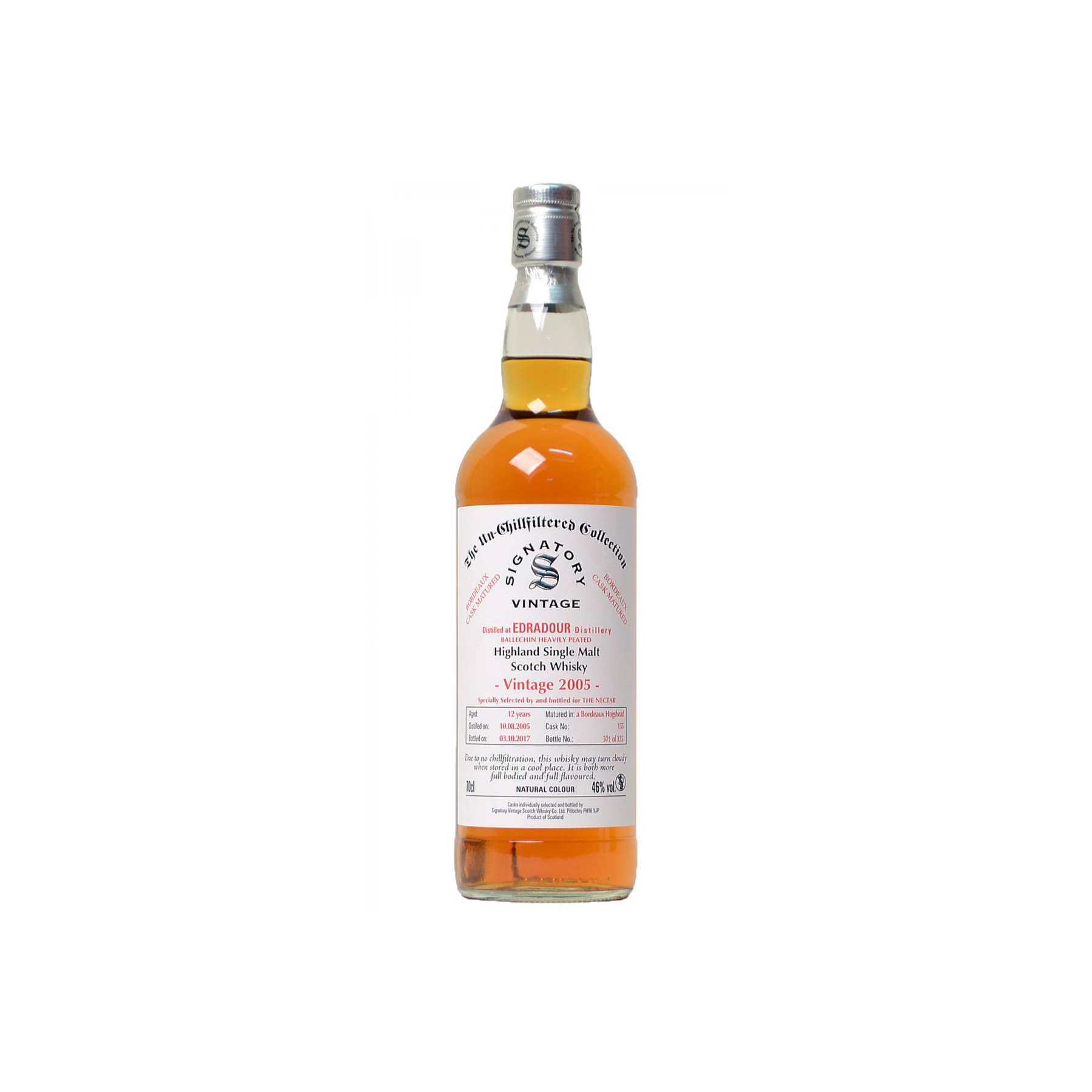 Edradour The Un-Chillfiltered Collection 2005 12 Years Single Malt Whisky