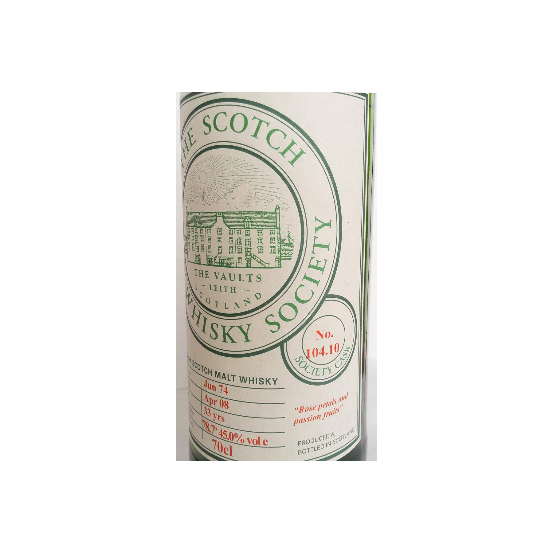 The Scotch Malt Whisky Society 1974 33 Years Single Malt Whisky 2