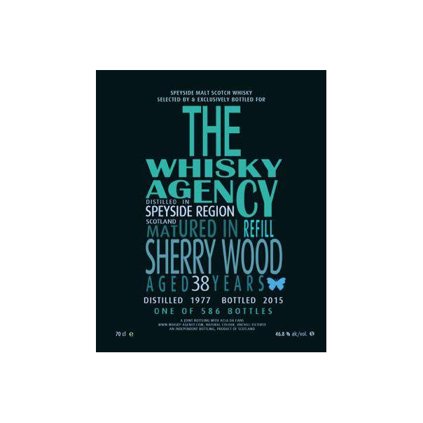 The Whisky Agency 1977 38 Years Single Malt Whisky 2