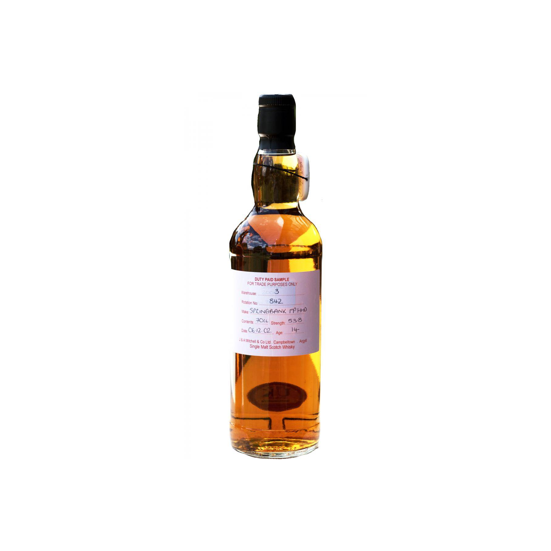 Springbank Duty Paid Sample - For Trade Purposes Only 2002 14 Years Single Malt Whisky