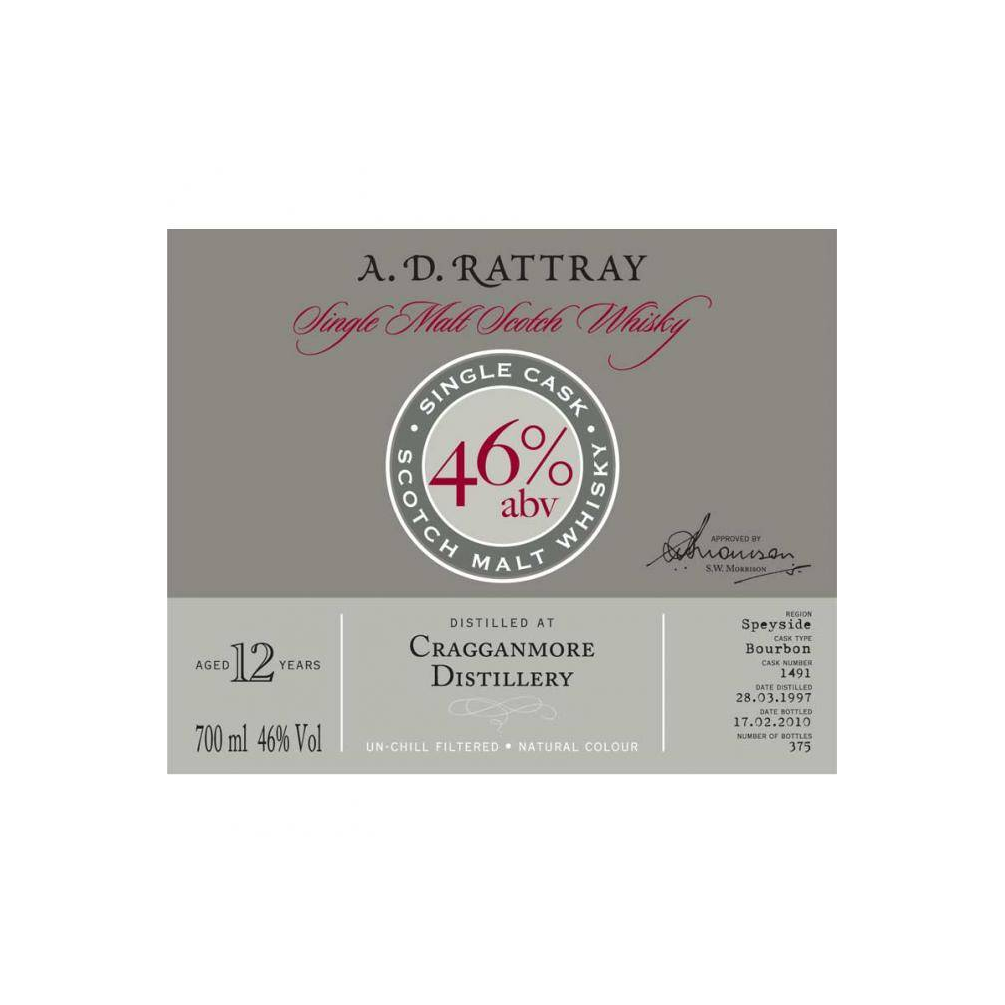 Cragganmore Single Cask 1997 12 Years Single Malt Whisky