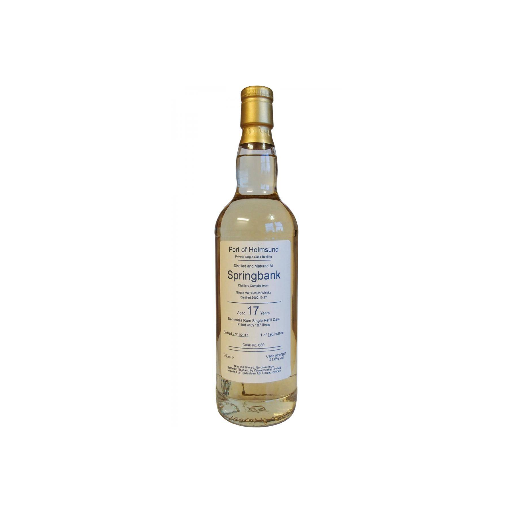 Springbank 2000 17 Years Single Malt Whisky