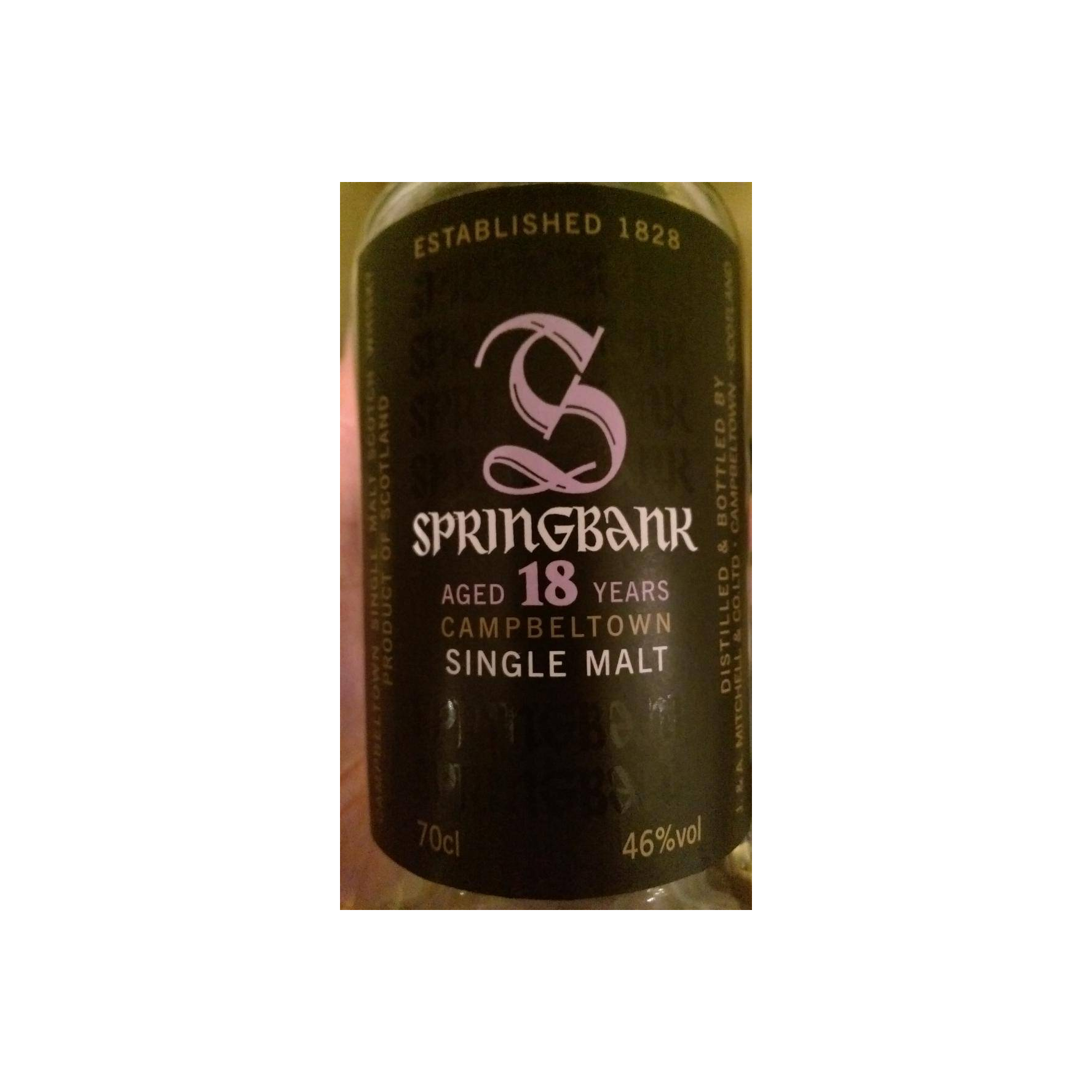 Springbank 18 Years Single Malt Whisky 2