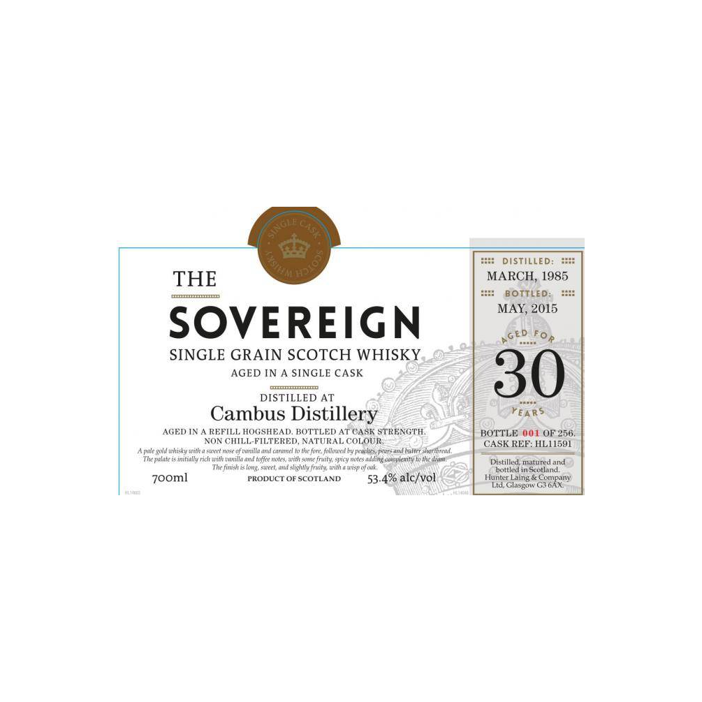 Cambus 1985 30 Years Single Grain Whisky
