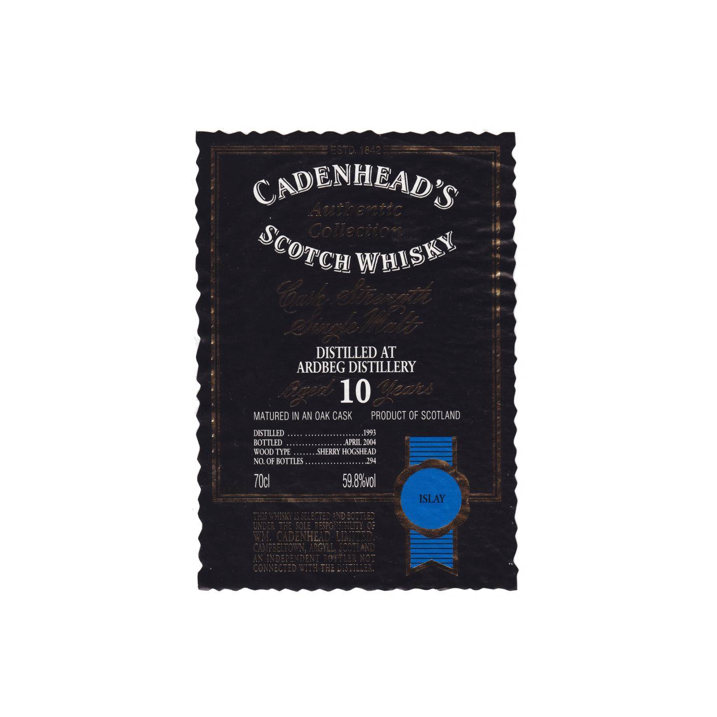Ardbeg Authentic Collection 1993 10 Years Single Malt Whisky 2