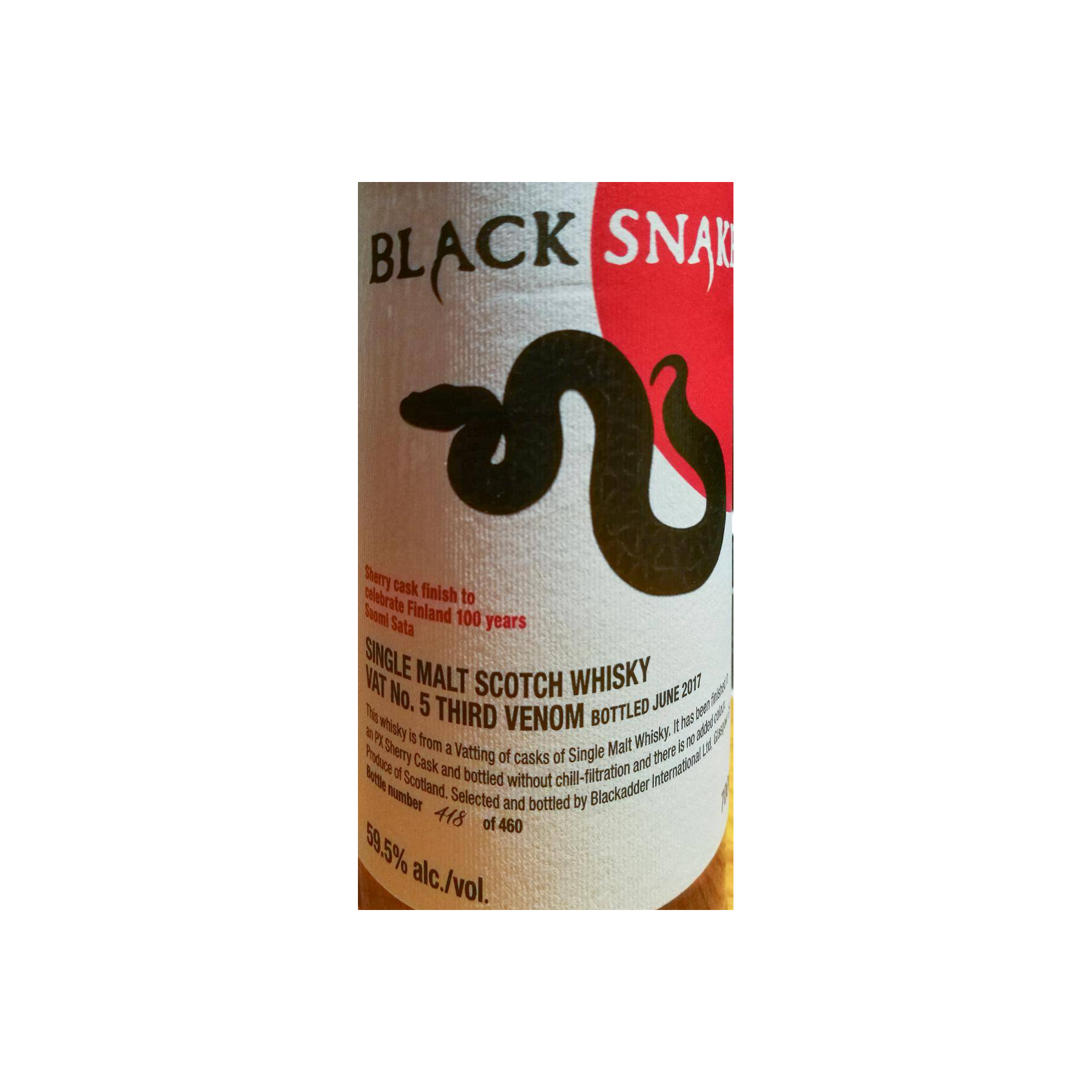 Blackadder Single Malt Whisky